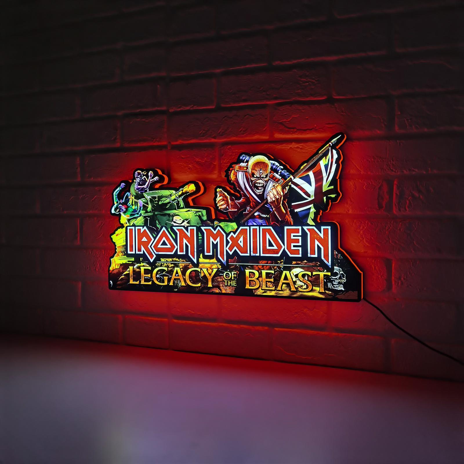 Iron Maiden: Legacy of the Beast – Trooper Eddie Edition – 3D LED Pinball Topper