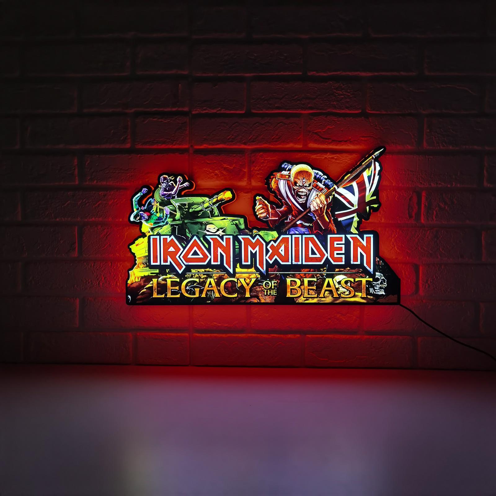 Iron Maiden: Legacy of the Beast – Trooper Eddie Edition – 3D LED Pinball Topper