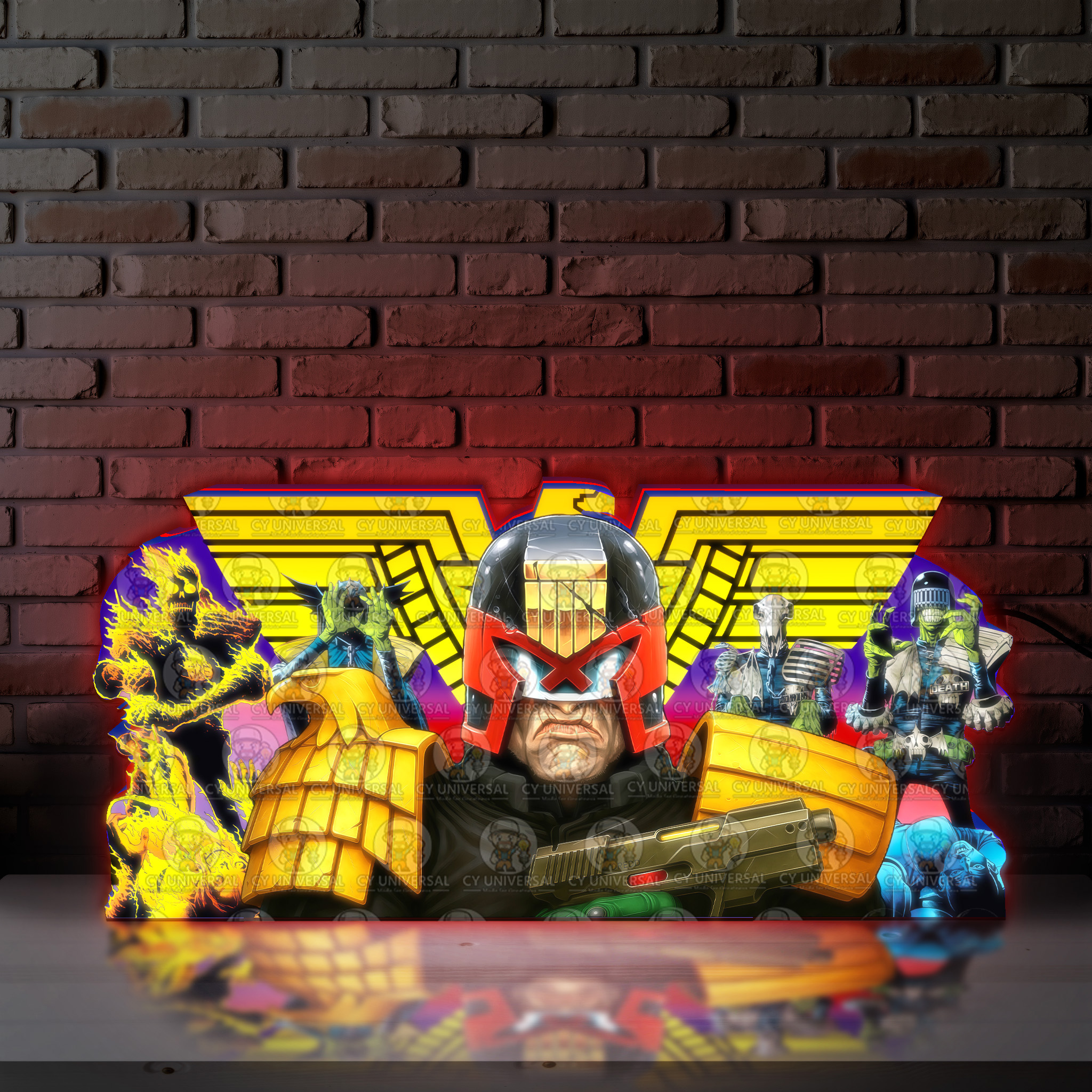 Judge Dredd – I AM THE LAW Edition – 3D LED Topper