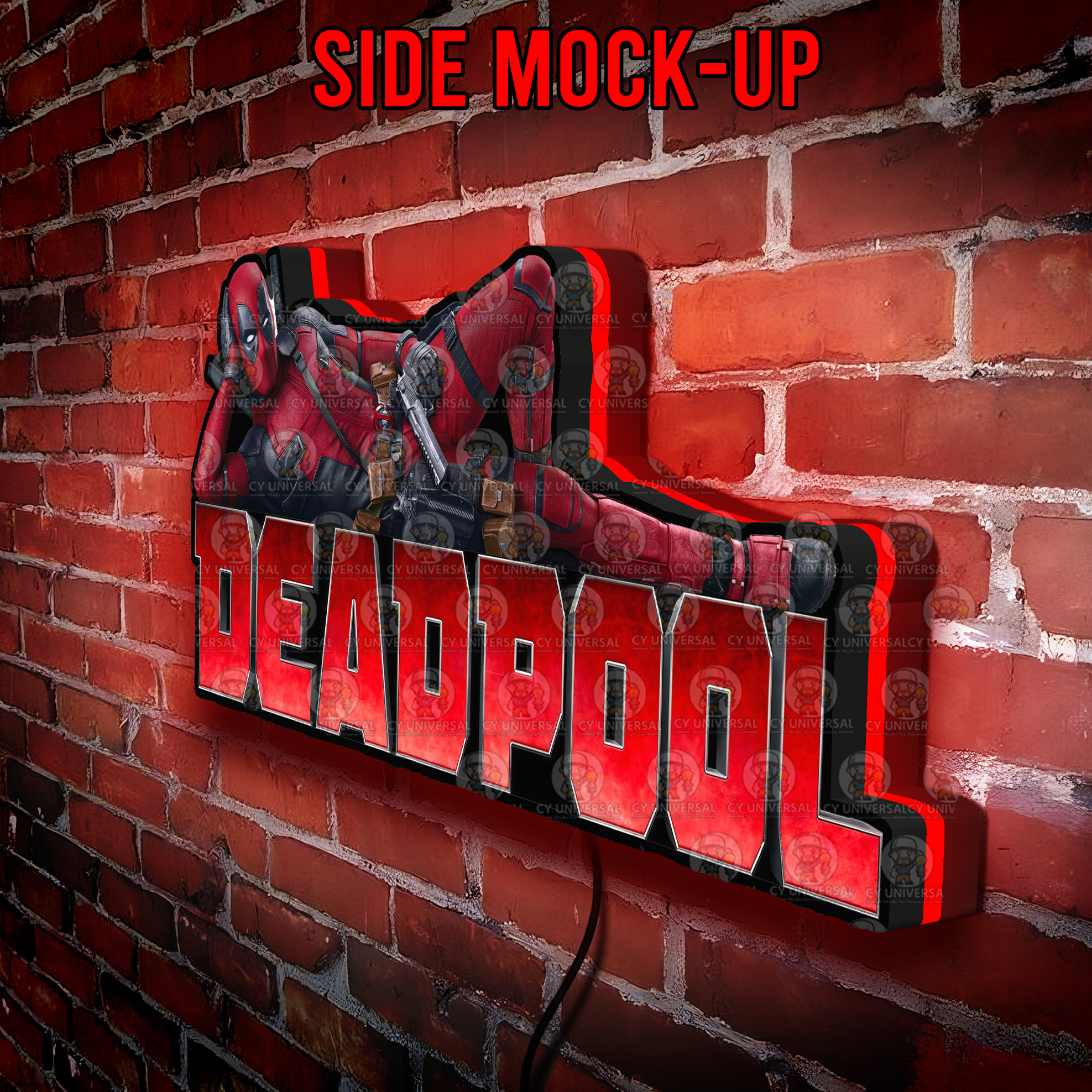 Ultra Sexy Deadpool Pinball Topper LED Lightbox - Not so maximum effort pinball topper - Enhance Your Gaming Experience!