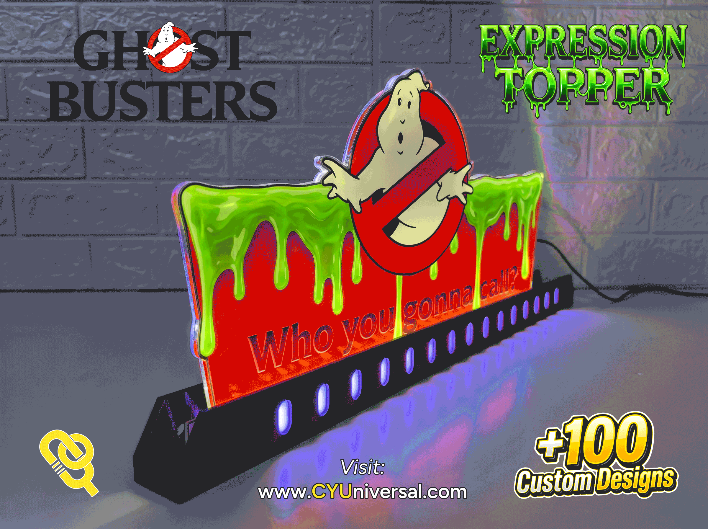 Ghostbusters Expression Topper – Illuminated 3D