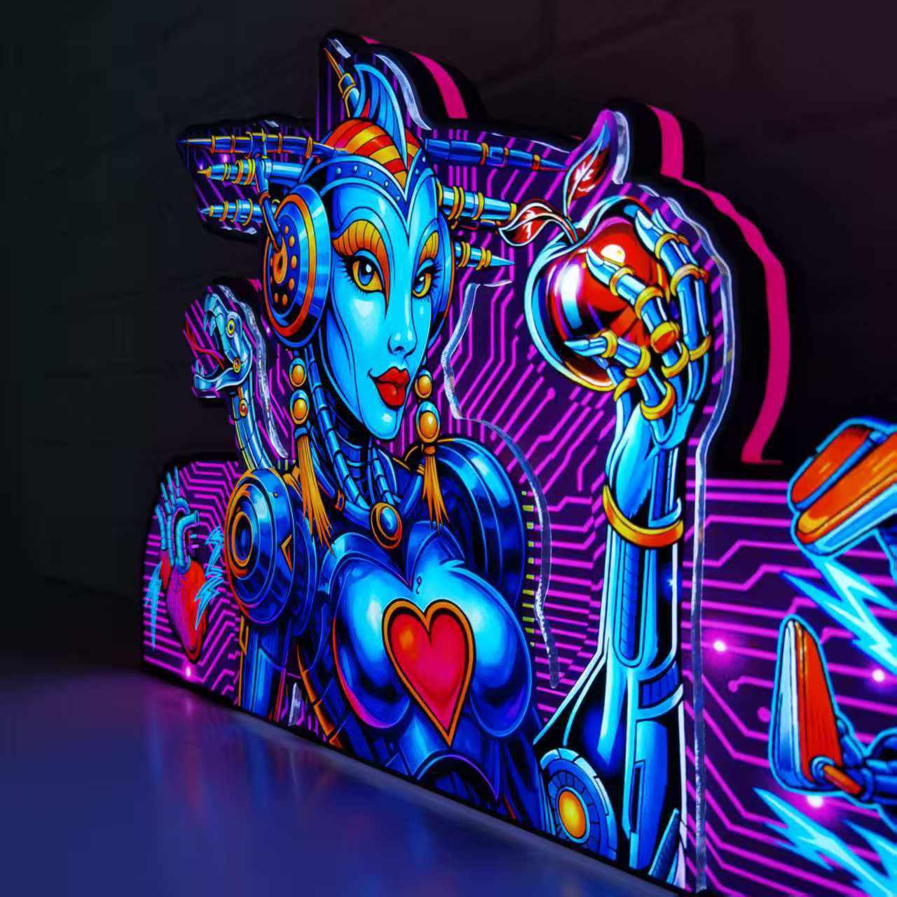 Bride of PinBot “Fruit of Desire” 3D LED Pinball Topper – USB Powered – Fully Dimmable