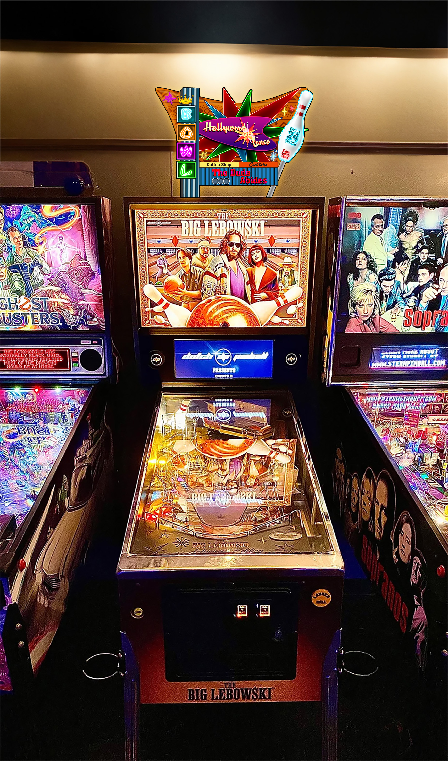 The Big Lebowski – Hollywood Star Lanes Edition – 3D LED Pinball Topper