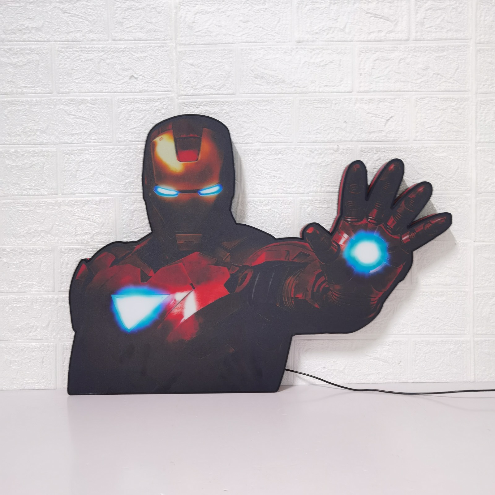 Iron Man – Oversized 3D LED Pinball Topper Lightbox (Hero Mode) - Enhance Your Gaming Experience!