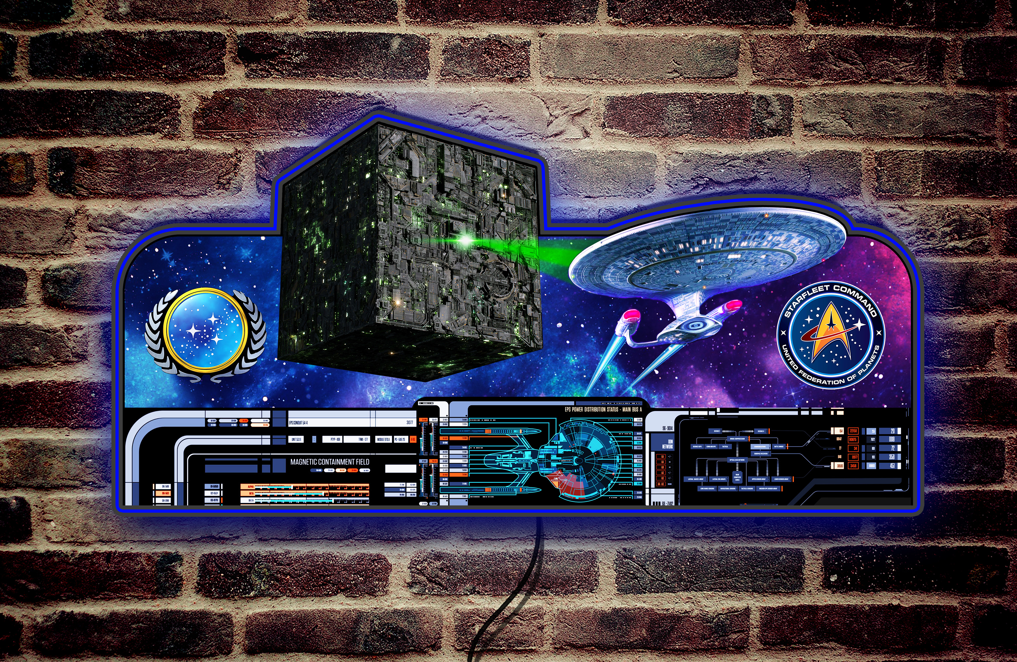 Star Trek TNG – Borg Encounter Edition – 3D LED Pinball Topper