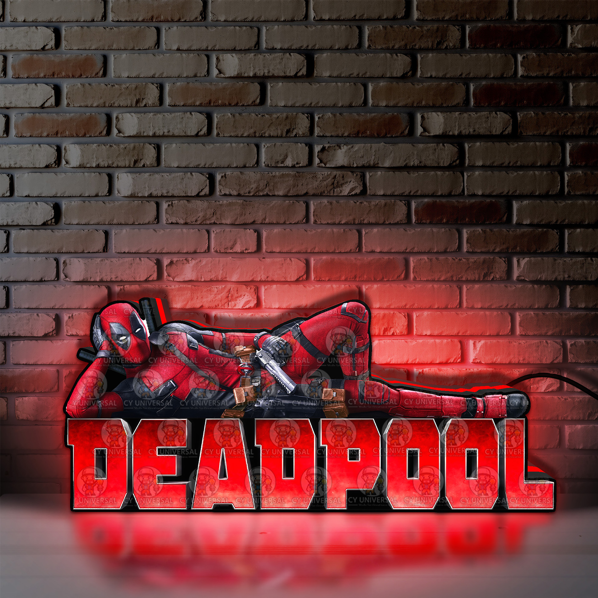 Ultra Sexy Deadpool Pinball Topper LED Lightbox - Not so maximum effort pinball topper - Enhance Your Gaming Experience!
