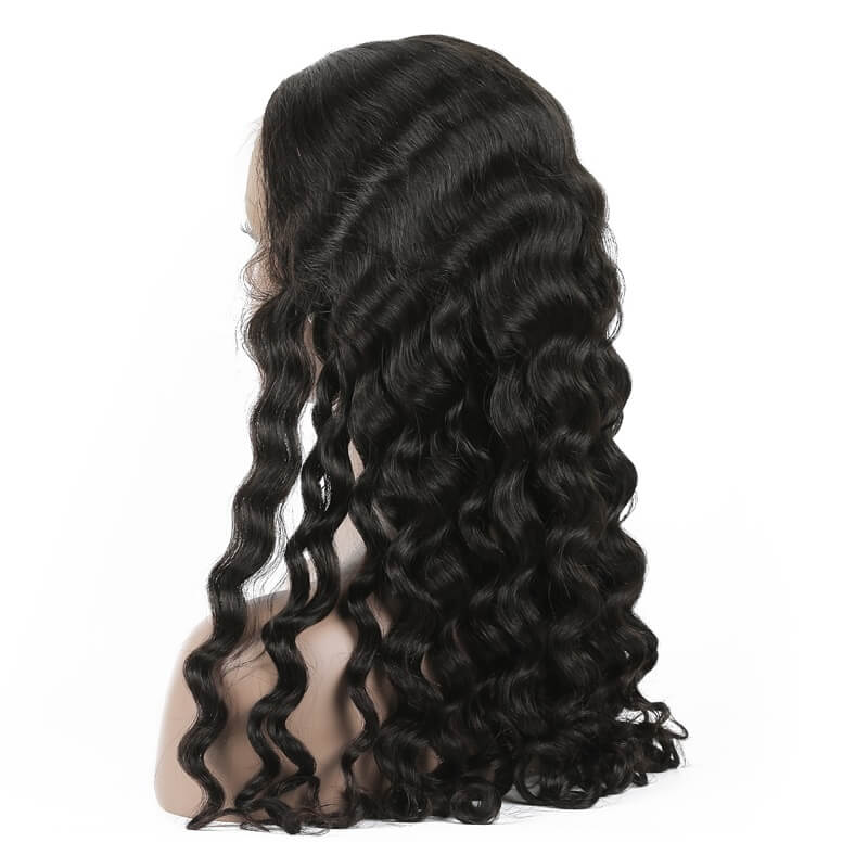 Raw Hair Guru: Unleash Your Inner Beach Babe with our 180% Density Loose Curly 360 Lace Wig