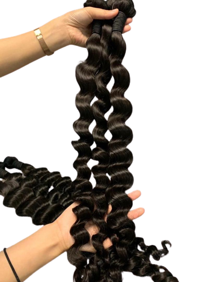 10pcs Package Deal: Bulk Wholesale Brazilian Virgin Human Hair Bundles -  100g each.