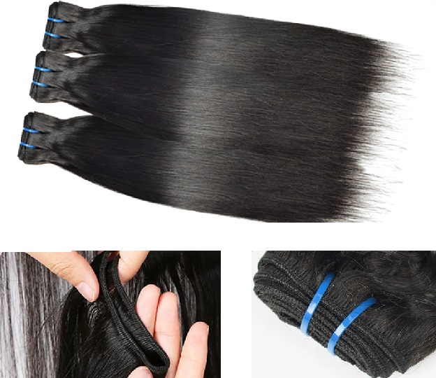Straight Virgin Human Hair Bundles - Mink Malaysian (300g)