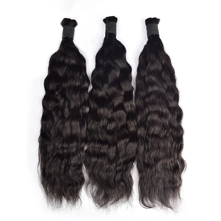 hobo Human Bulk Hair - Brazilian natural waves (No Weft) 300g