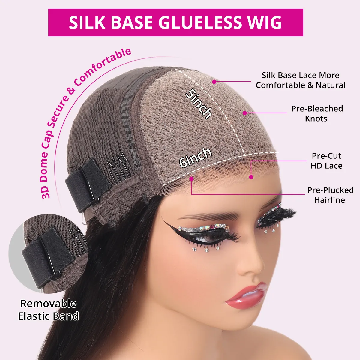 Raw Hair Guru Curly Glueless Wig Pre-Cut Lace & Bleached Knots Put on & Go Short Curly Bob Wig