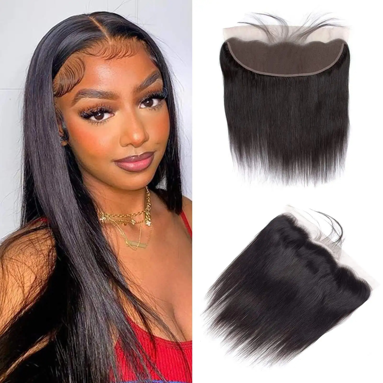 14 inches Brazilian Virgin HD Lace 4x4/5x5/13x4 Closure/Frontal 