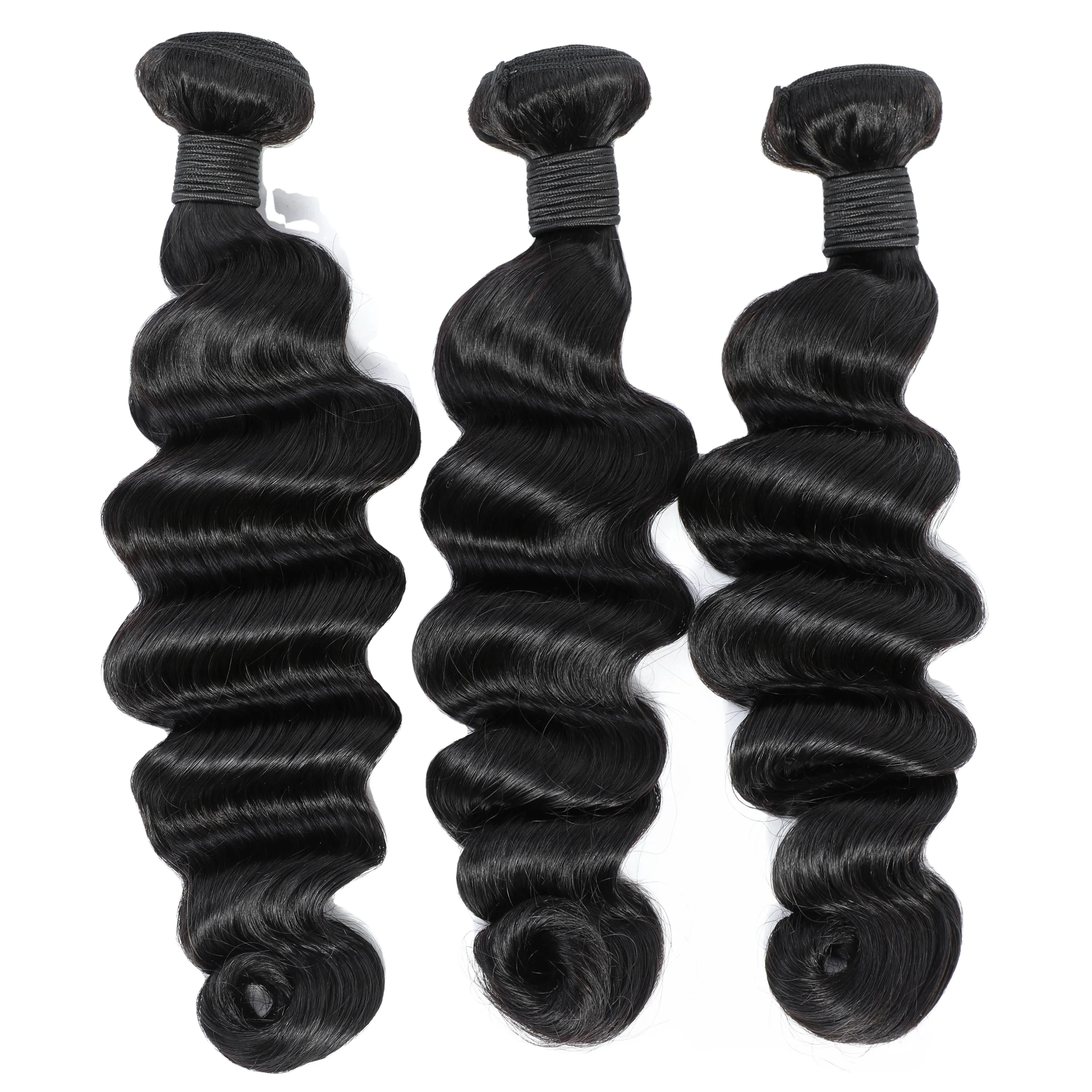  300g  10A  Brazilian human Hair Bundles loose Wave 12-30 inches