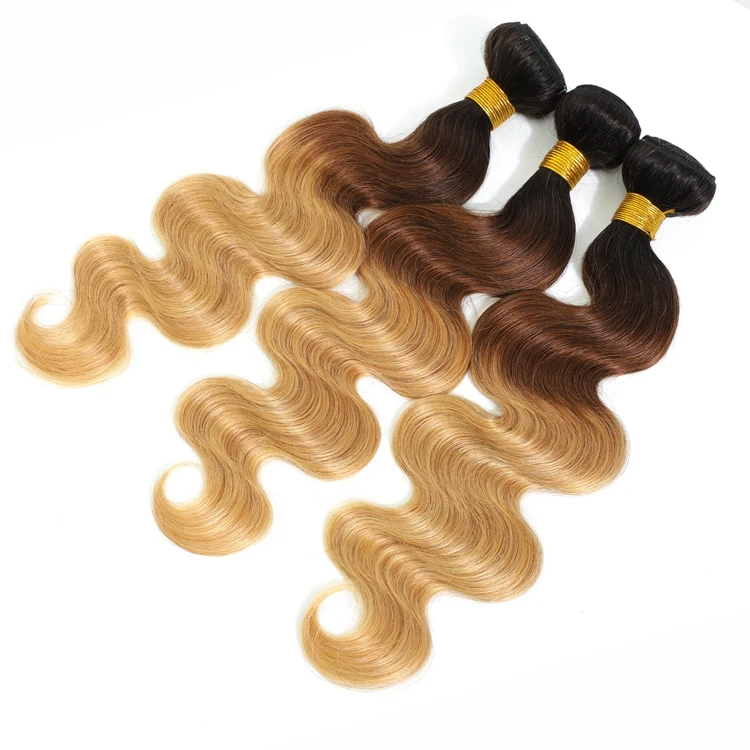  300g  10A  Brazilian human Hair Bundles    body wave 12-30 inches 1b/4/27