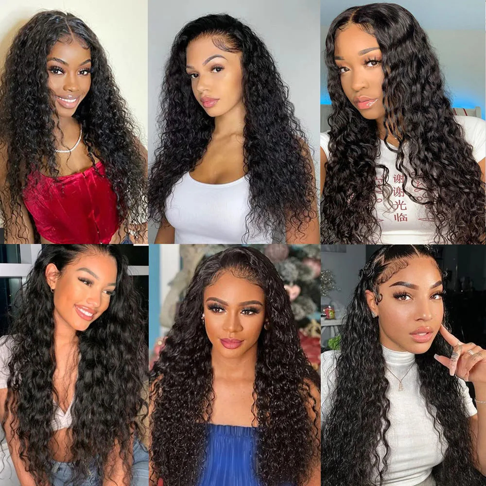 Raw Hair Guru  4 Bundles Top Brazilian wet & wave Hair With 13x4 Lace Frontal
