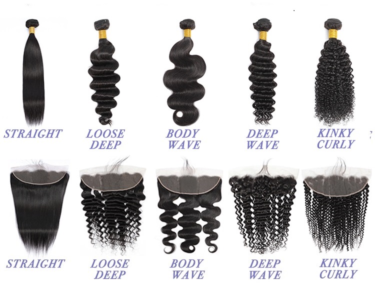 Raw Hair Guru Kinky Straight 4 Human Hair Bundles with 13x4 Frontal Closure 
