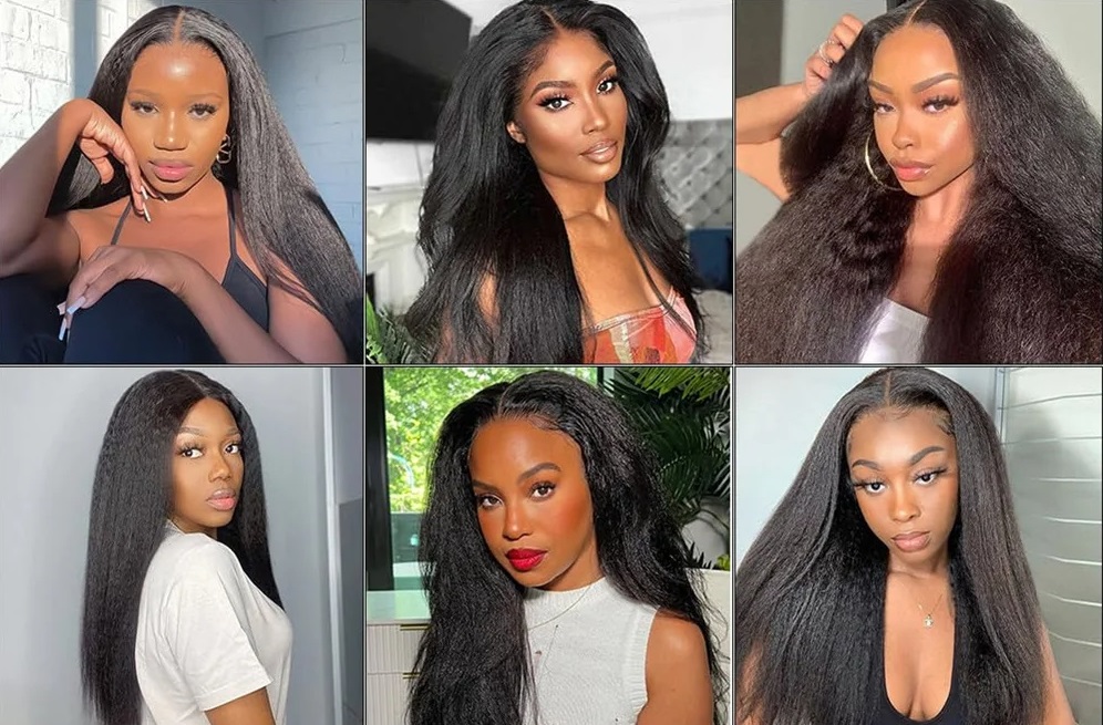 Raw Hair Guru Kinky Straight 4 Human Hair Bundles with 13x4 Frontal Closure 