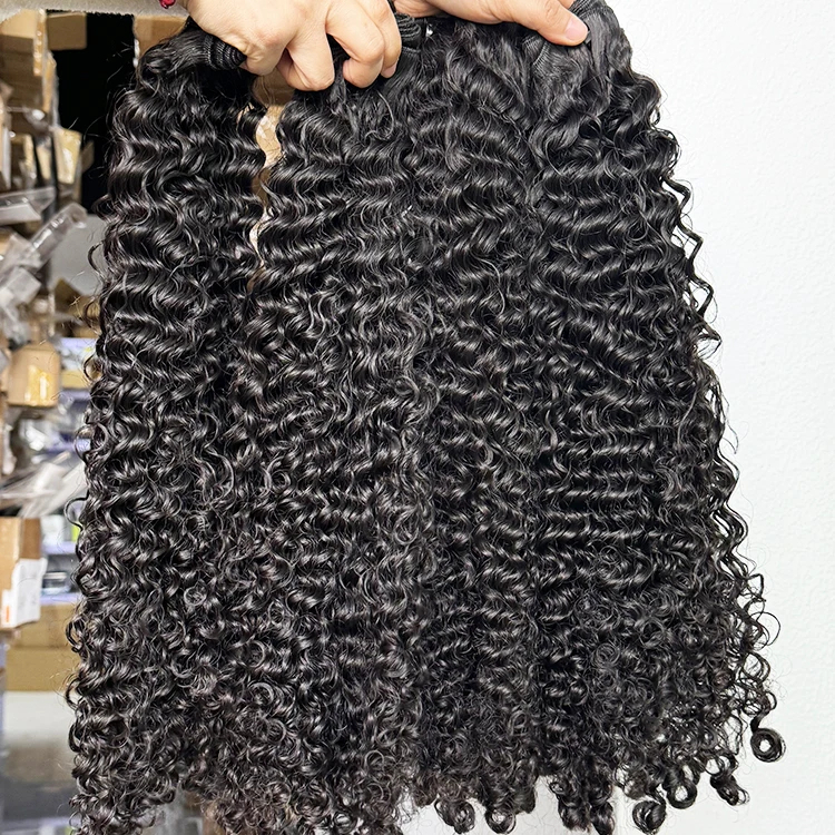 Burmese natural  kinky curl Raw Hair |  300g ( weft Bundles) | Exotic Human Hair Extensions