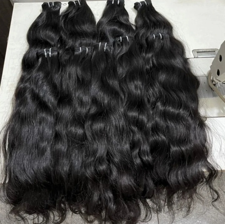 300g Raw Indian human hair Deep Wavy Hair weft 