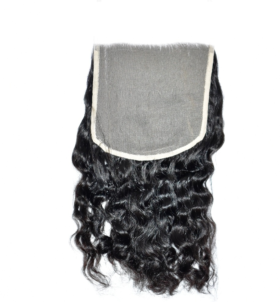 Raw Indian Sea loose wavy Closure HD swiss transparent lace closure