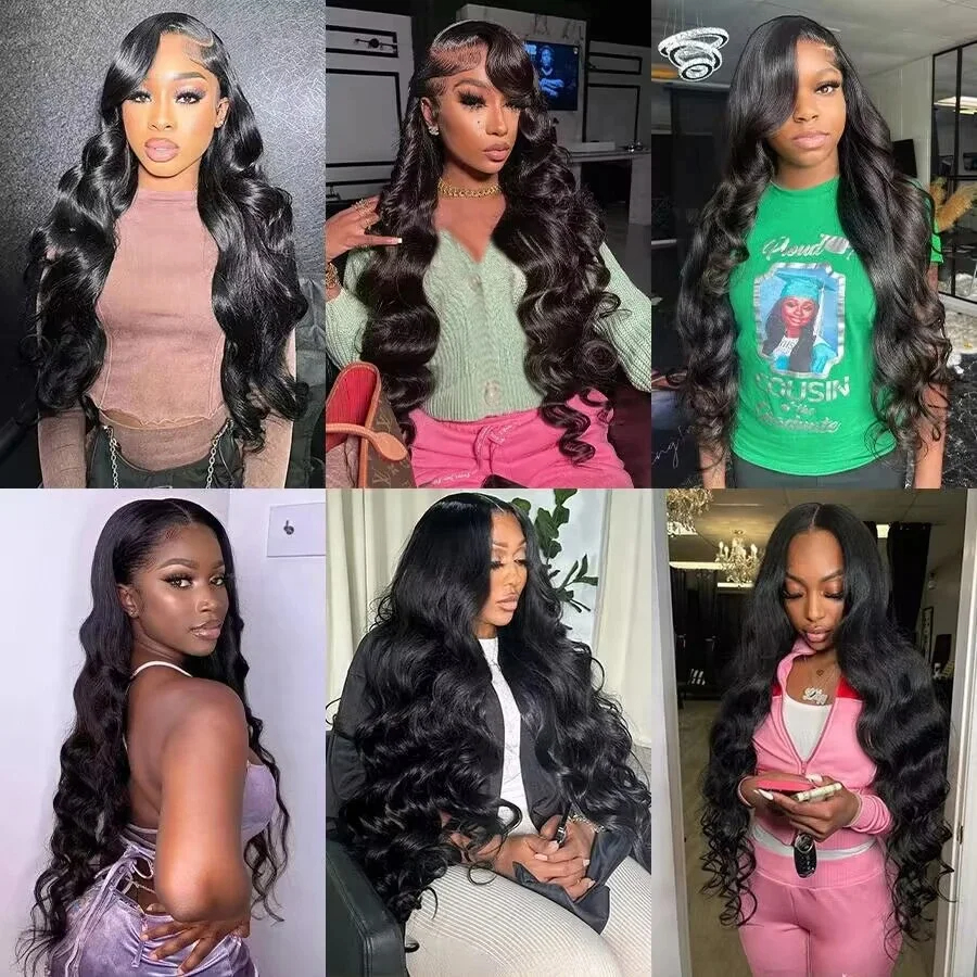 3 Bundles Top Brazilian loose curly waves Human Hair with HD or tp 5x5 Lace Closure
