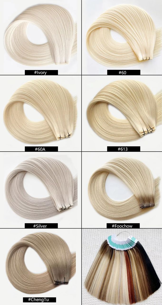 20-60G Raw Hair Guru's Swedish Remy Genius Weft hair extensions 