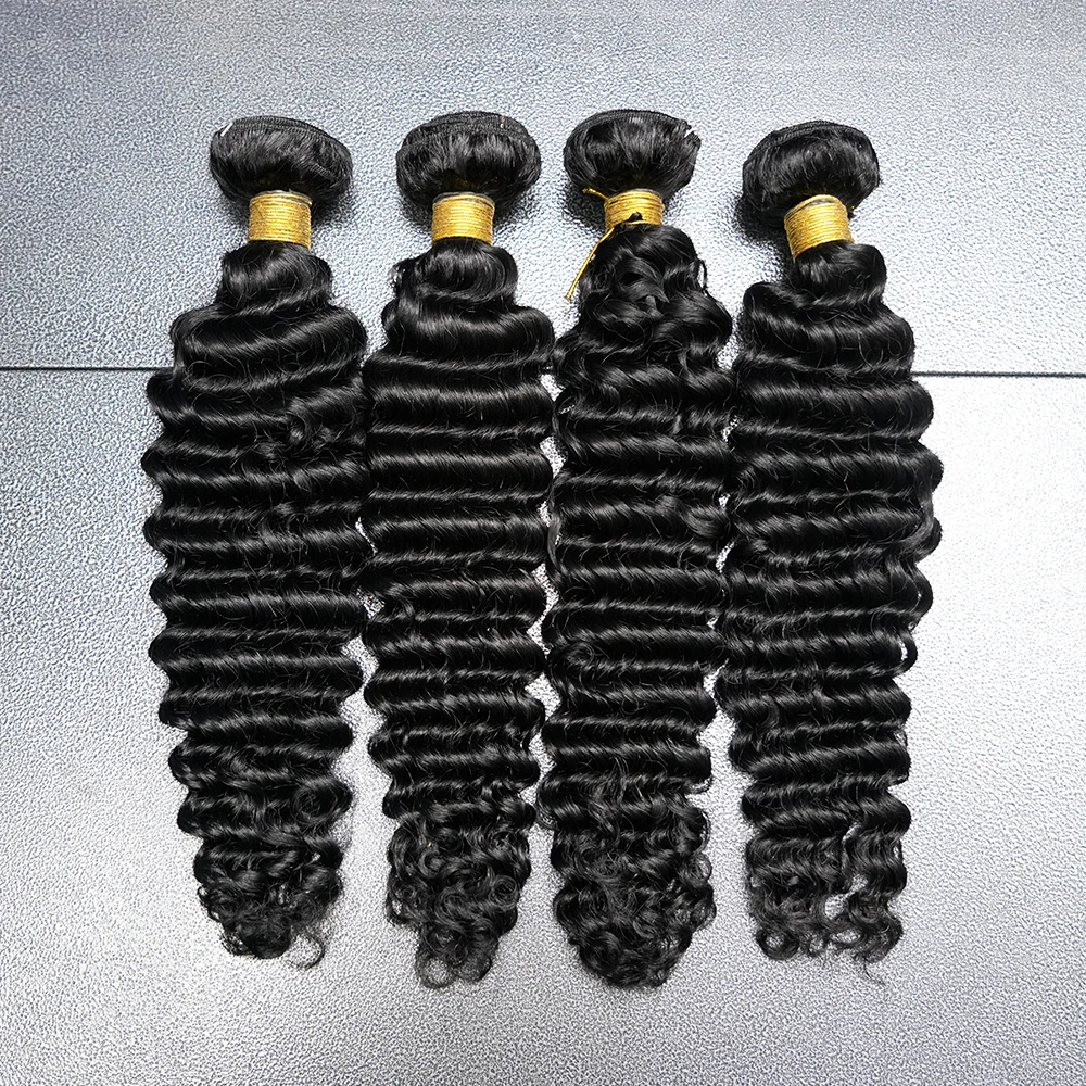 15A Luscious Super virgin Brazilian loose deep human Hair Weave bundles