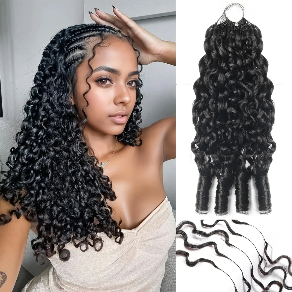 60G-80G Body Wave Crochet Human Hair Extensions 