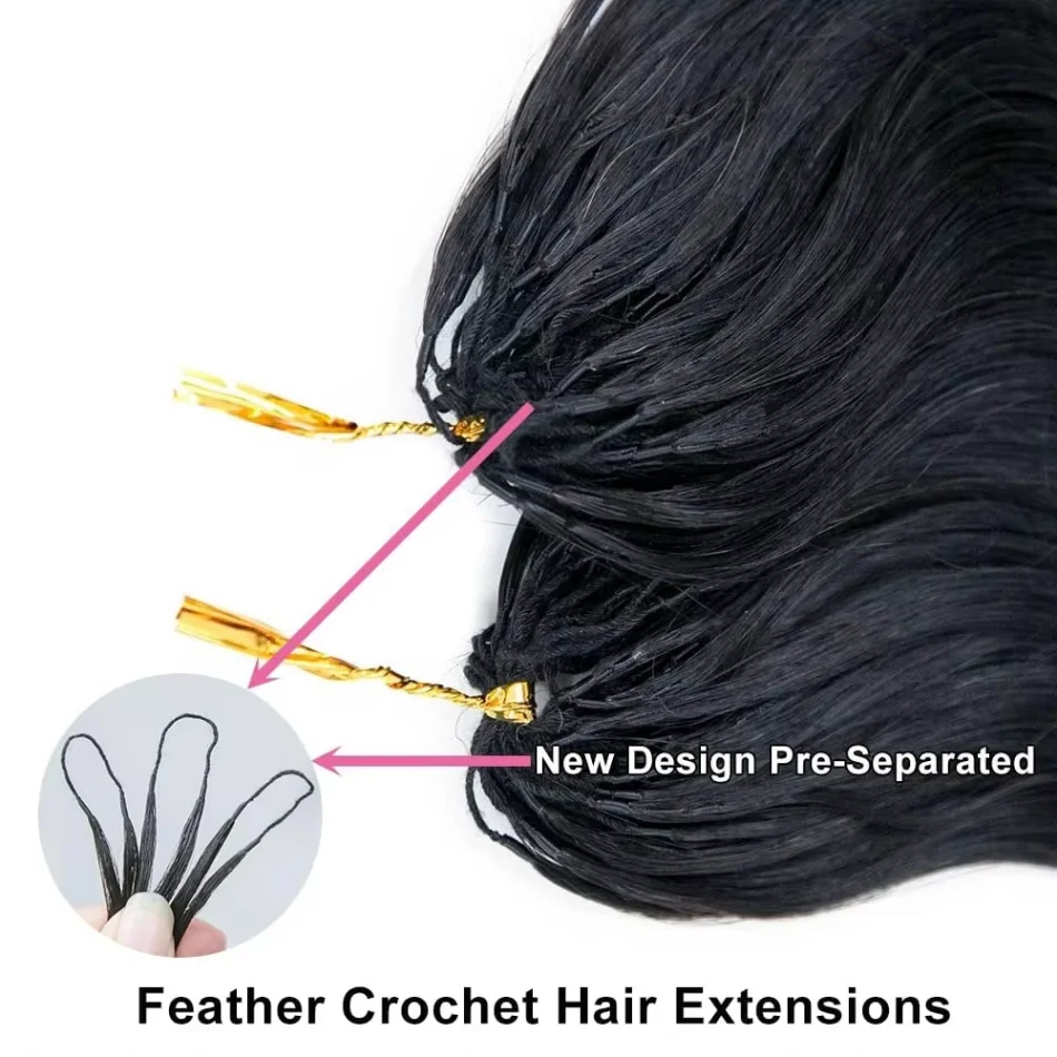 Burmese Curly Crochet Human Hair Extensions  