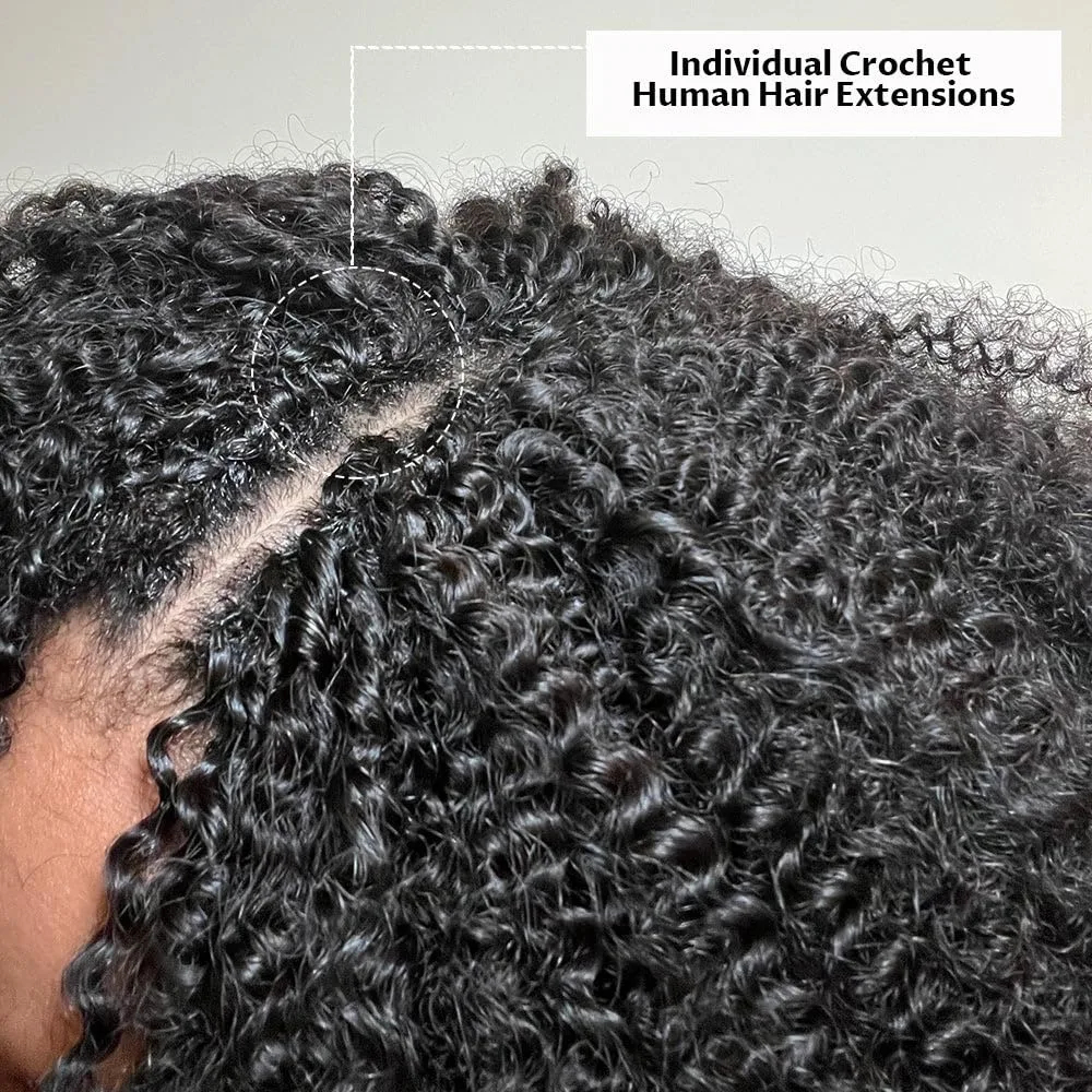 Deep Wave Crochet Human Hair Extensions