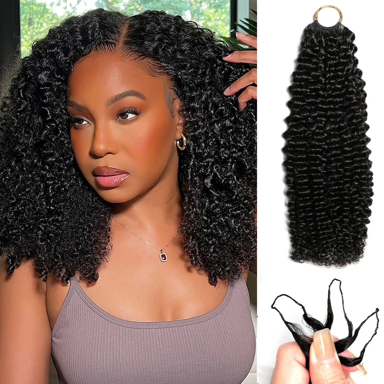 60G-80G Body Wave Crochet Human Hair Extensions 