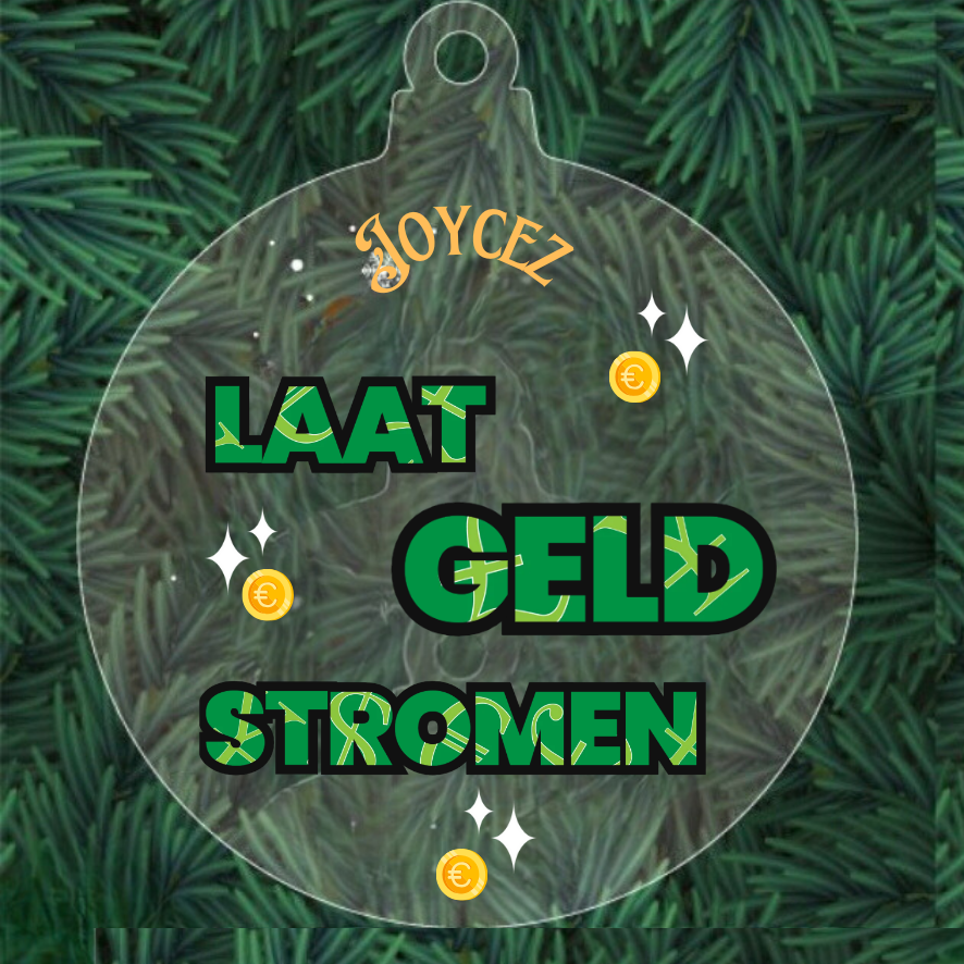 Kerstbal Laat geld stromen