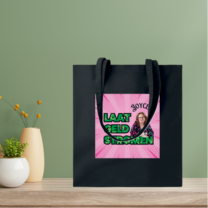 Zwarte canvastas met album cover Joycez