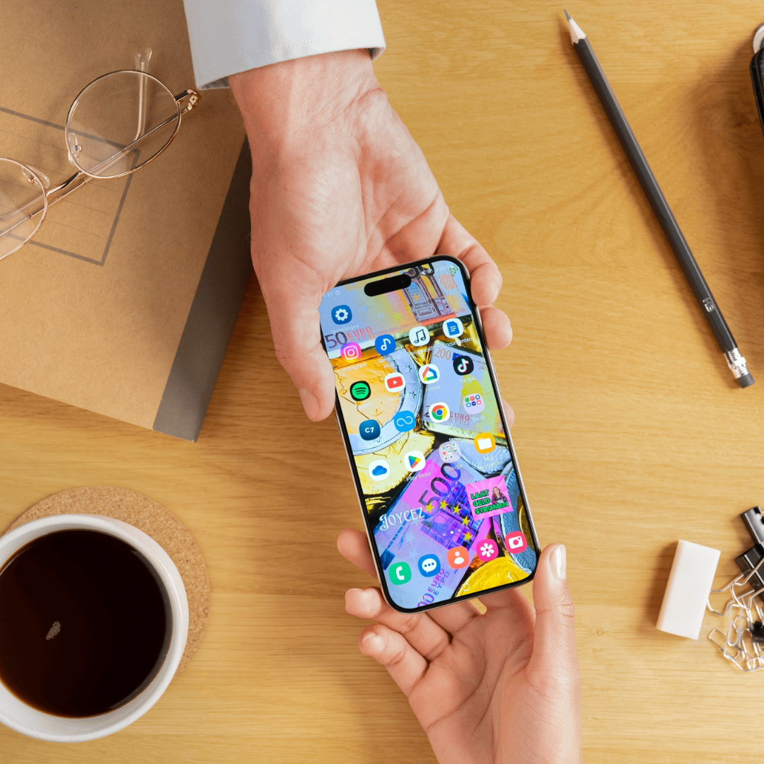 Smartphone achtergrond Geld