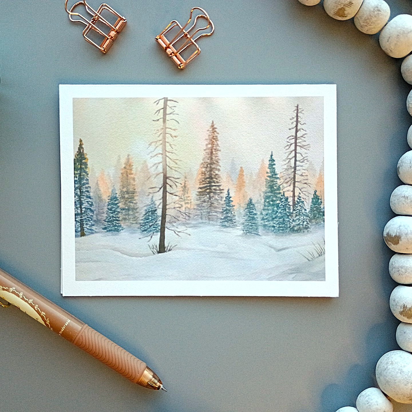 Snow Collection Notecards, set of 8