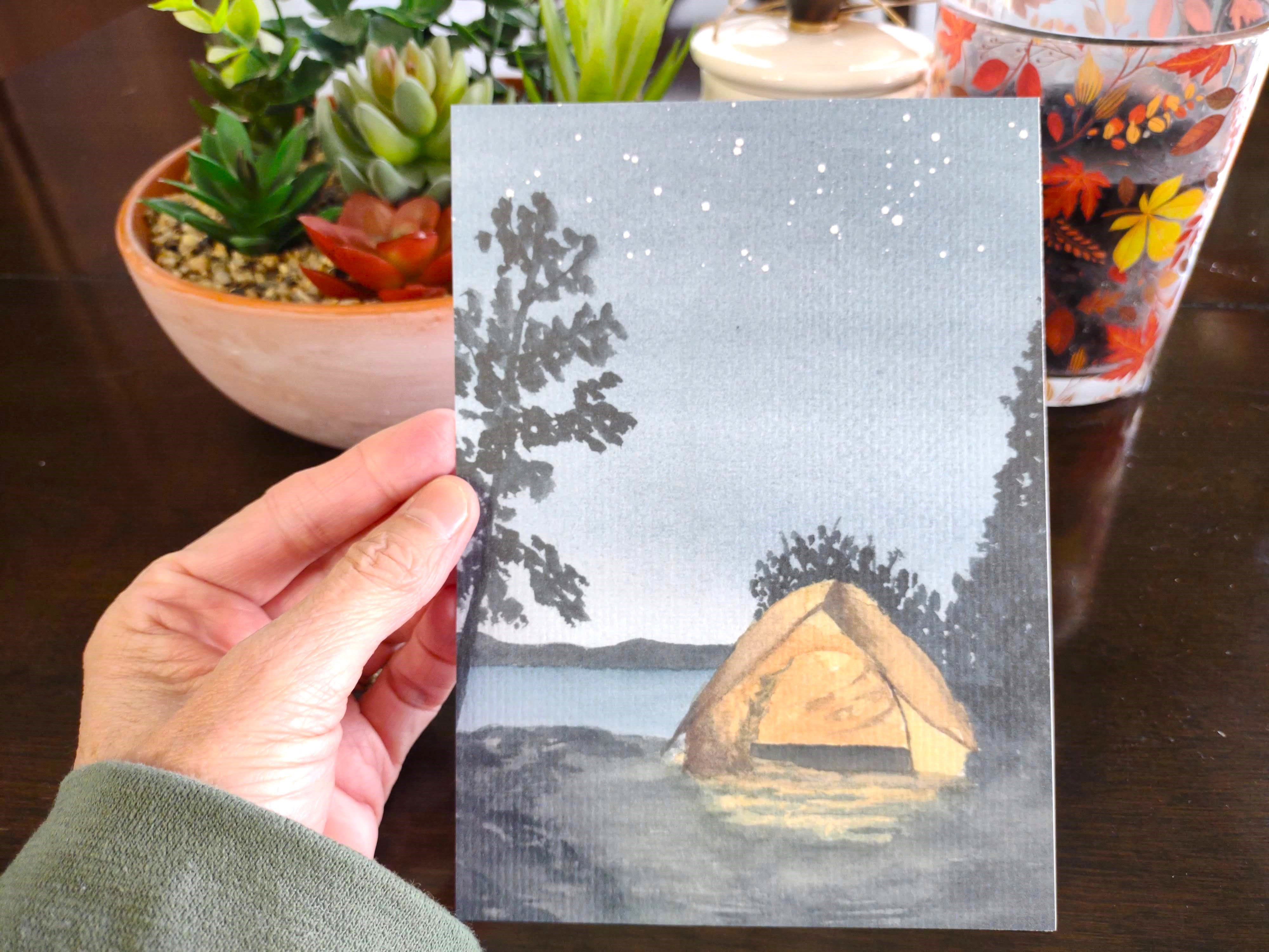 Camping Under the Stars Art Print