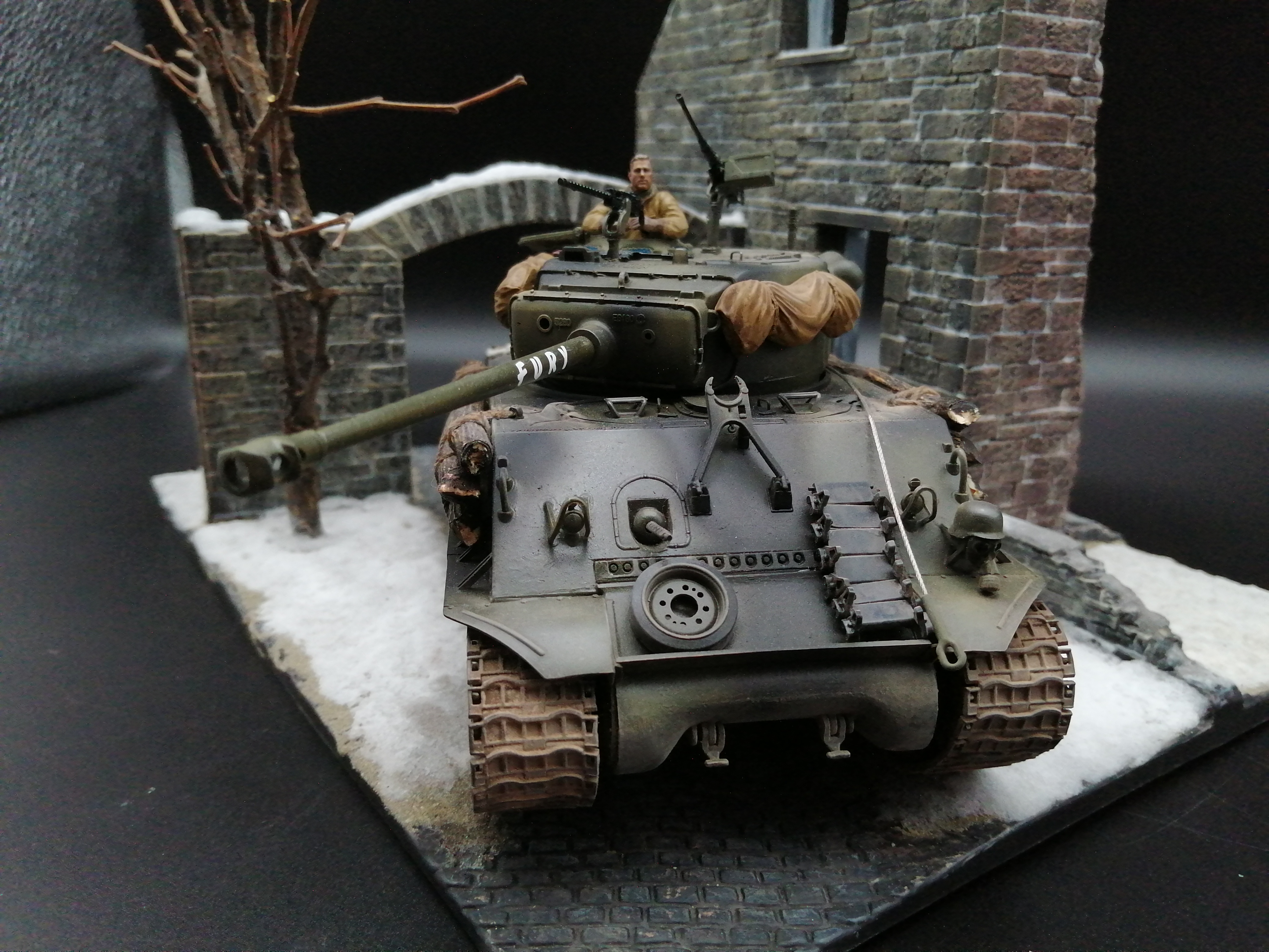 Italeri 6529 1/35 WWII U.S Tank M4A3E8 Sherman ''Fury'' Commission work