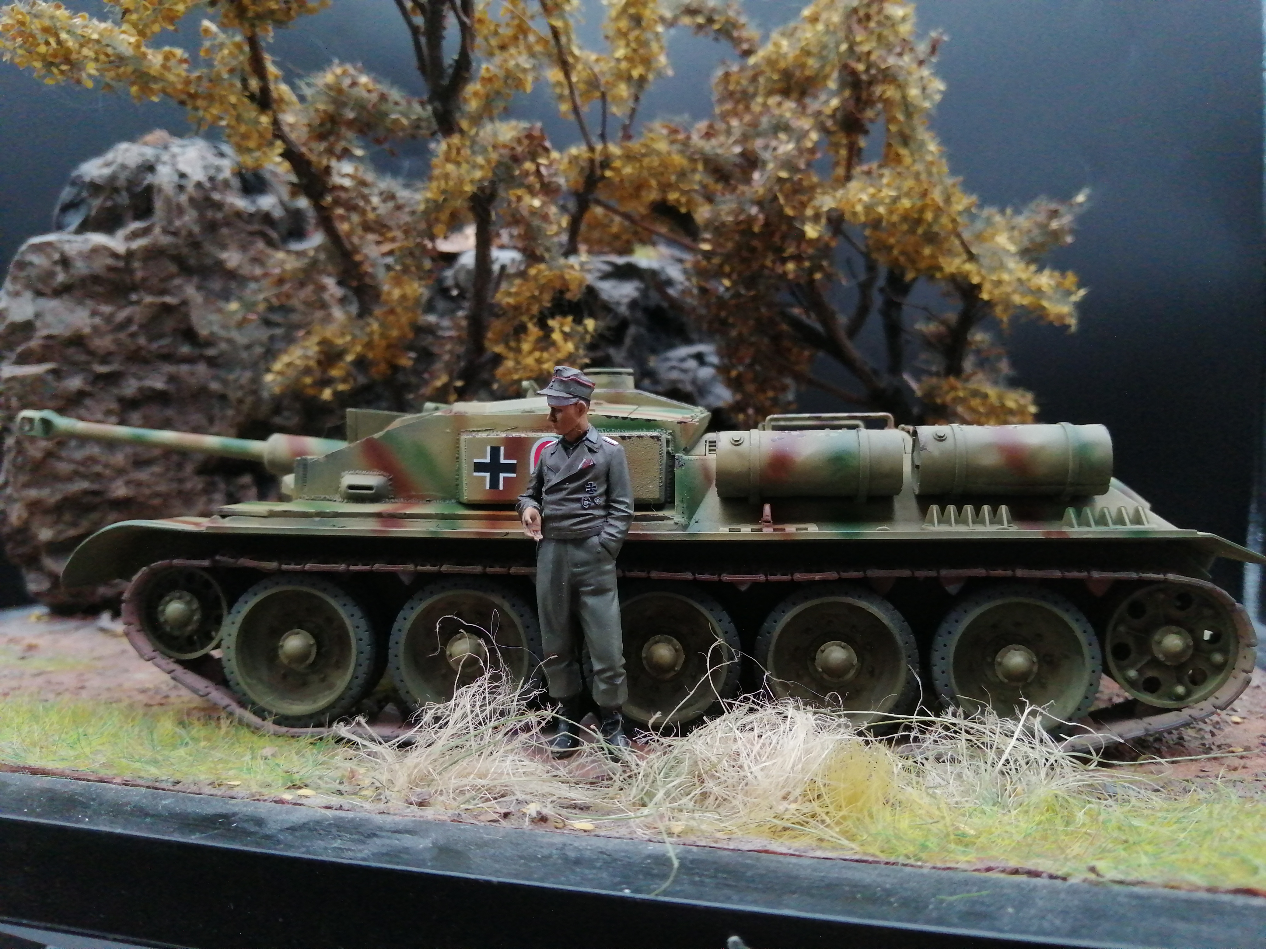 (Pre-Order) Bronco Models German StuG III Ausf C/D with 75mm and T34, conversion 1:35, Built & Painted