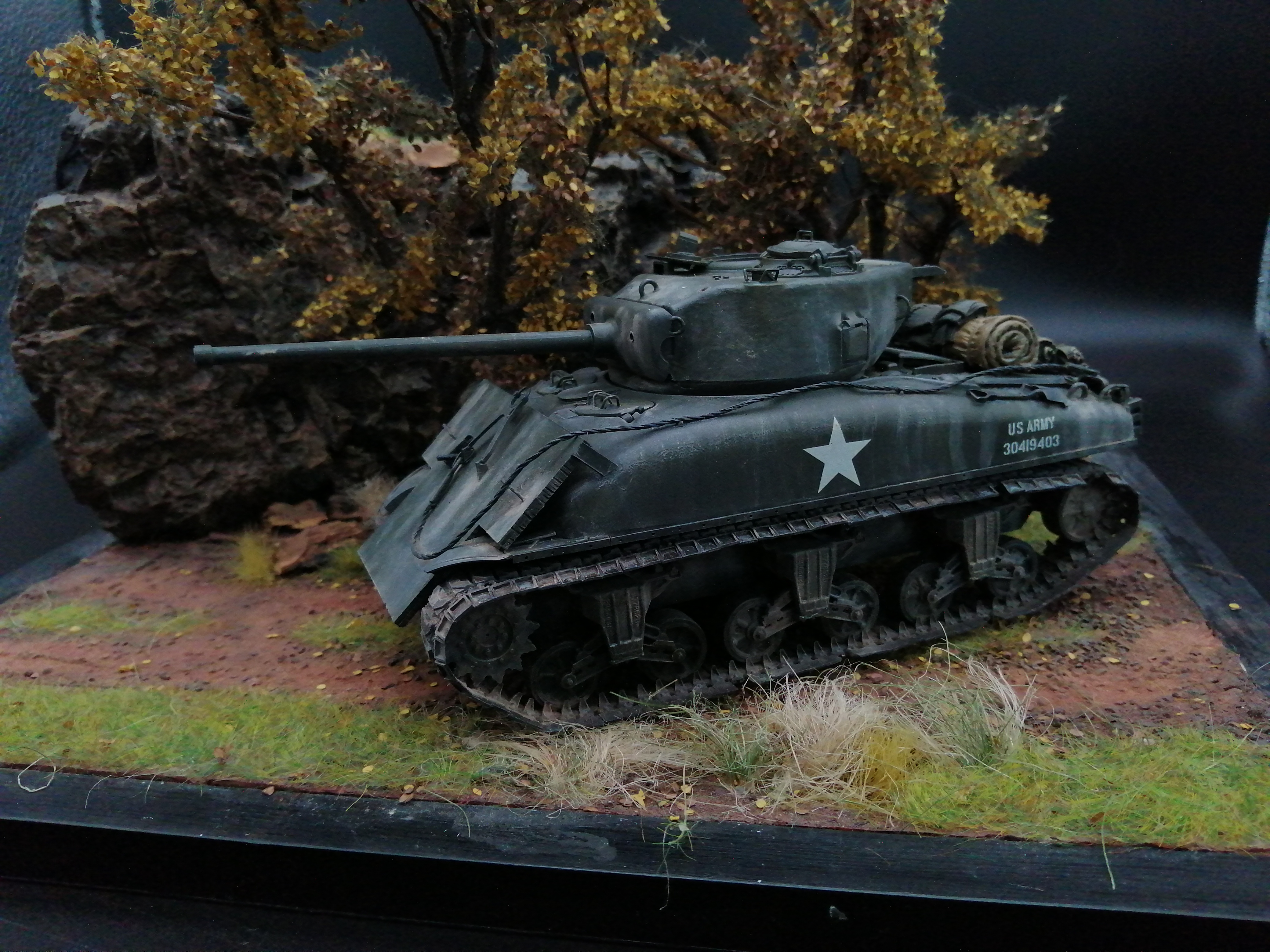 (Pre-Order) Tamiya  U.S. Sherman M4A1 1:35, Built & Painted conversion