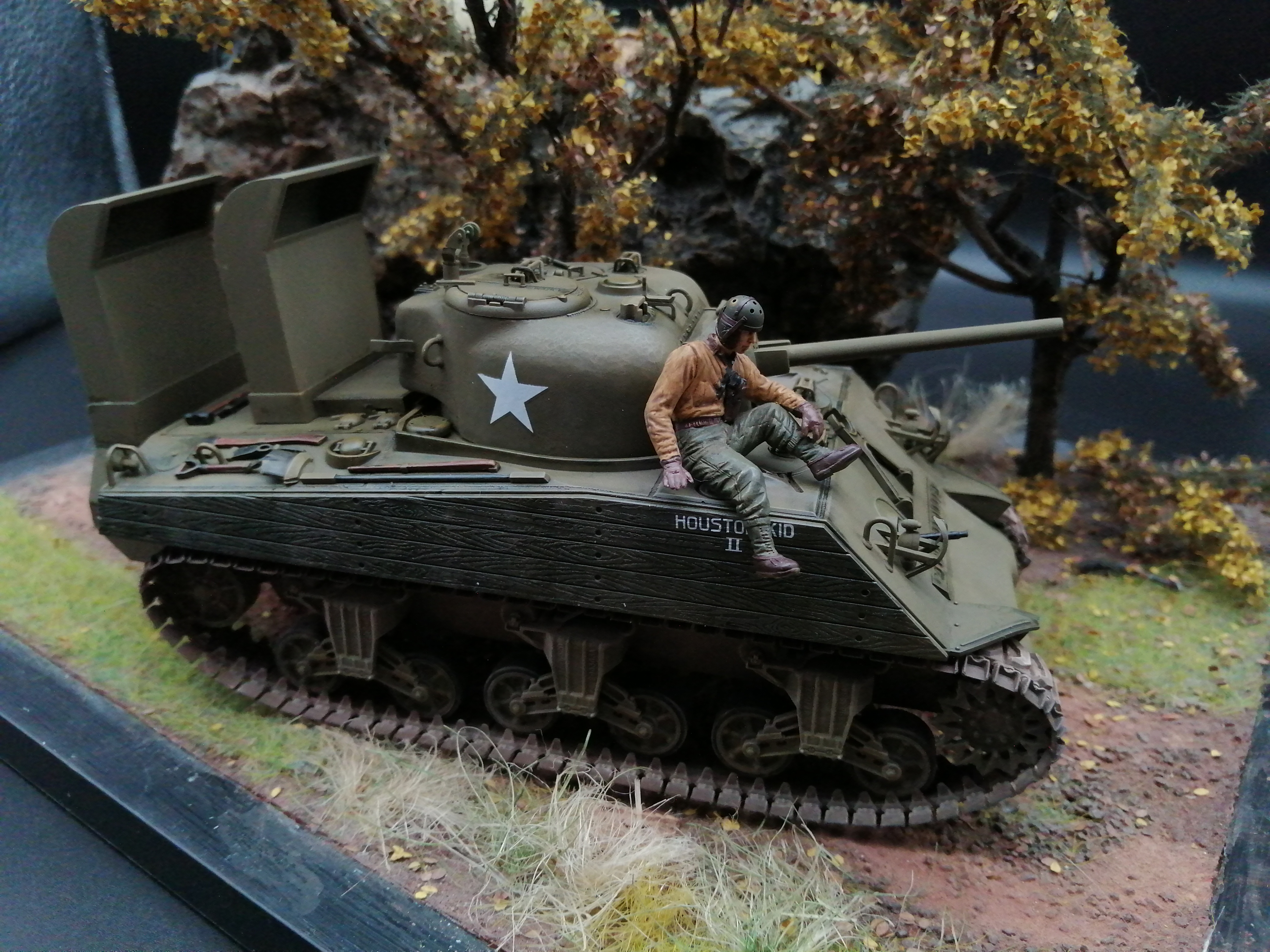 (Pre-Order) Tamiya U.S. Sherman M4A3 1:35, Built & Painted  conversion