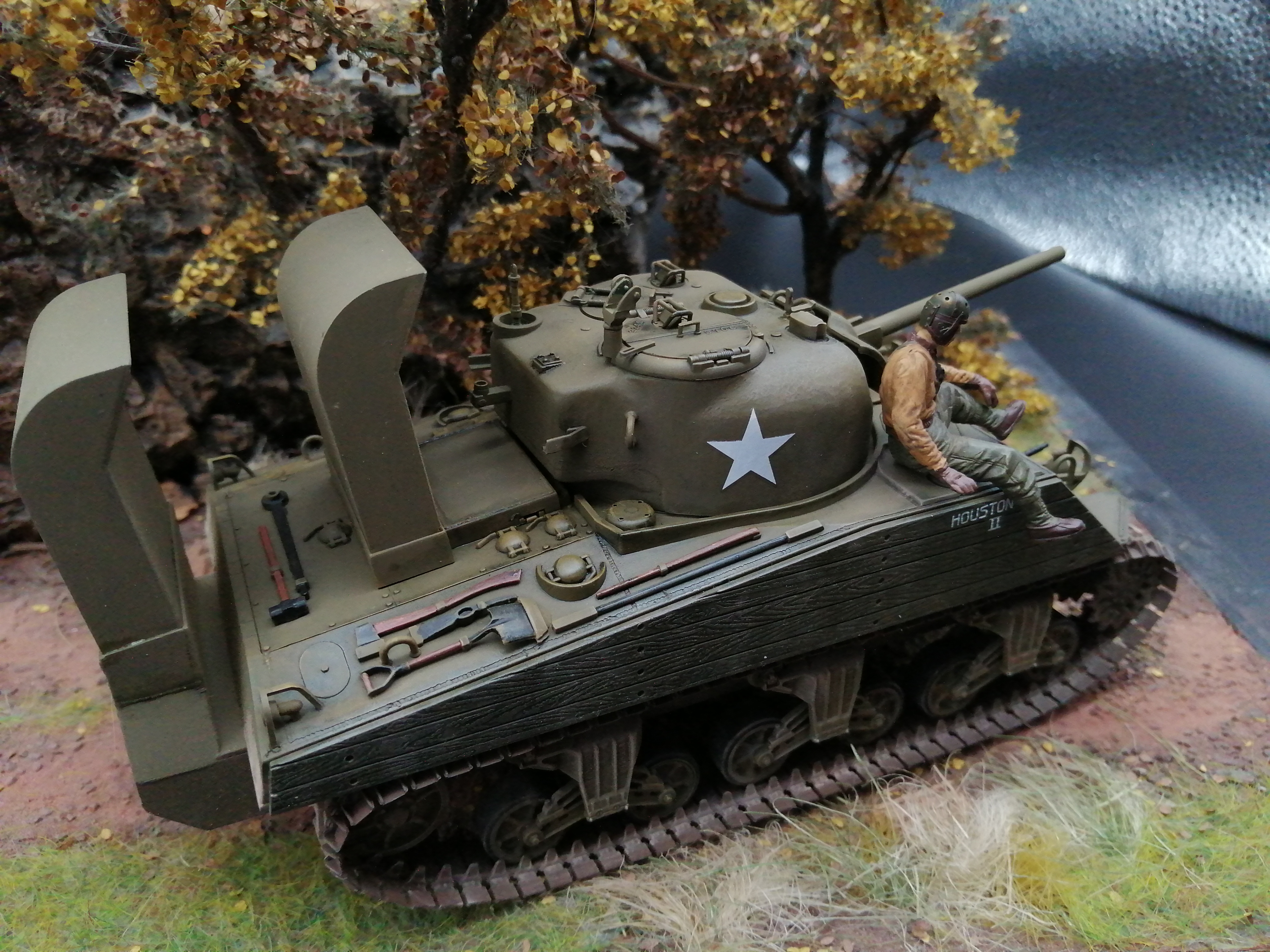 (Pre-Order) Tamiya U.S. Sherman M4A3 1:35, Built & Painted  conversion