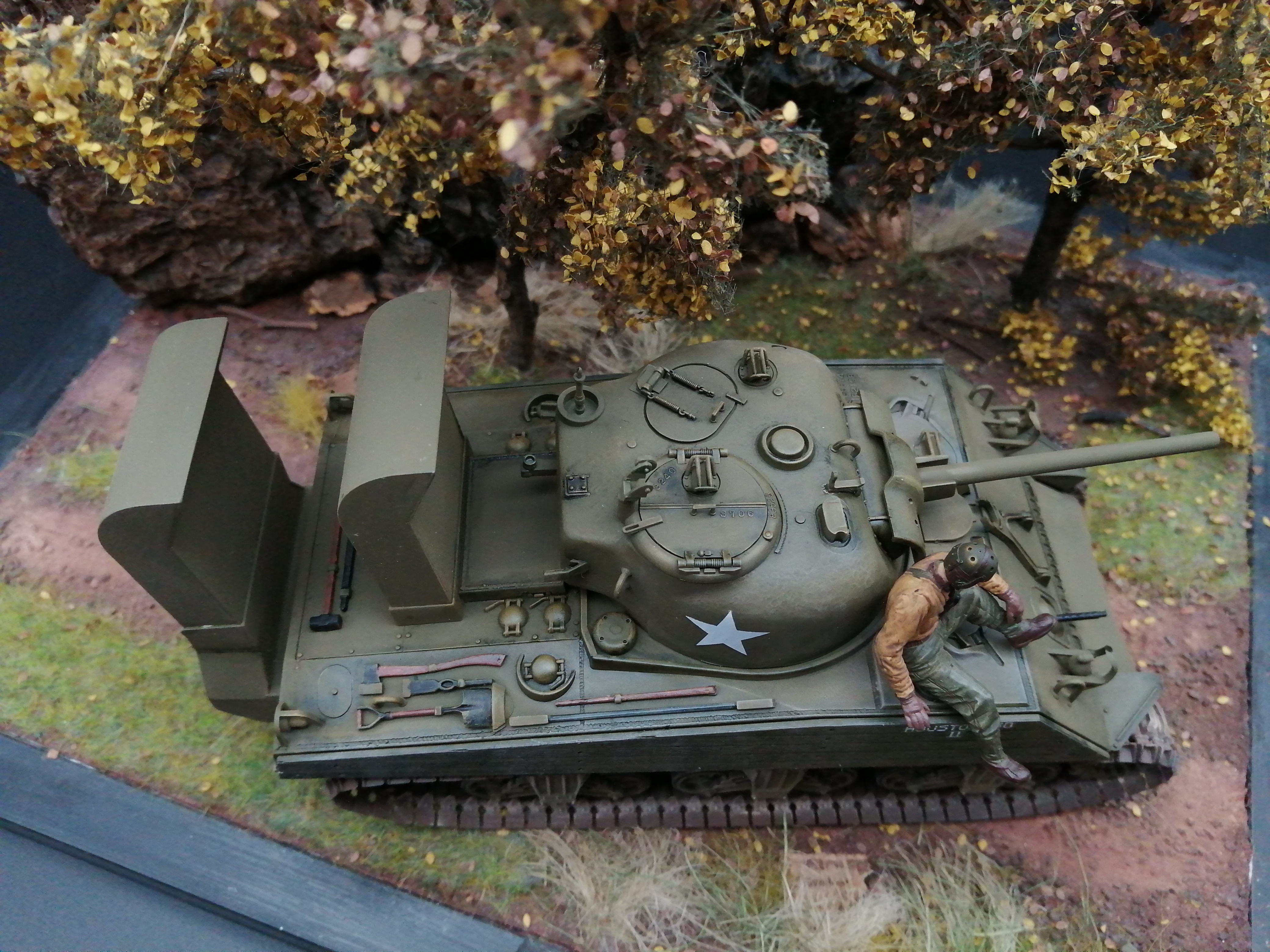 (Pre-Order) Tamiya U.S. Sherman M4A3 1:35, Built & Painted  conversion