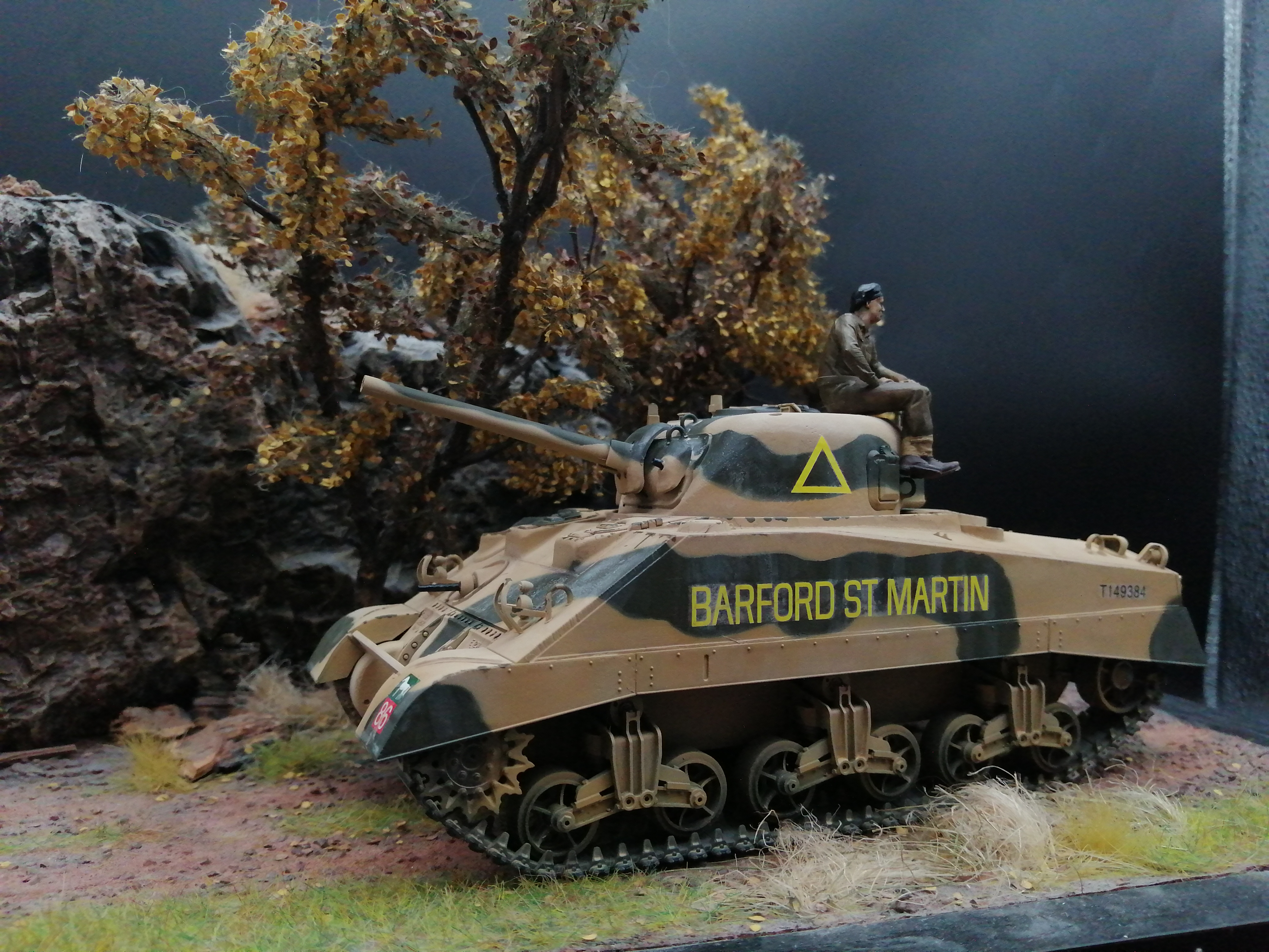 (Pre-Order) Tamiya U.S tank. Sherman M4 1:35, Built & Painted Desert variant