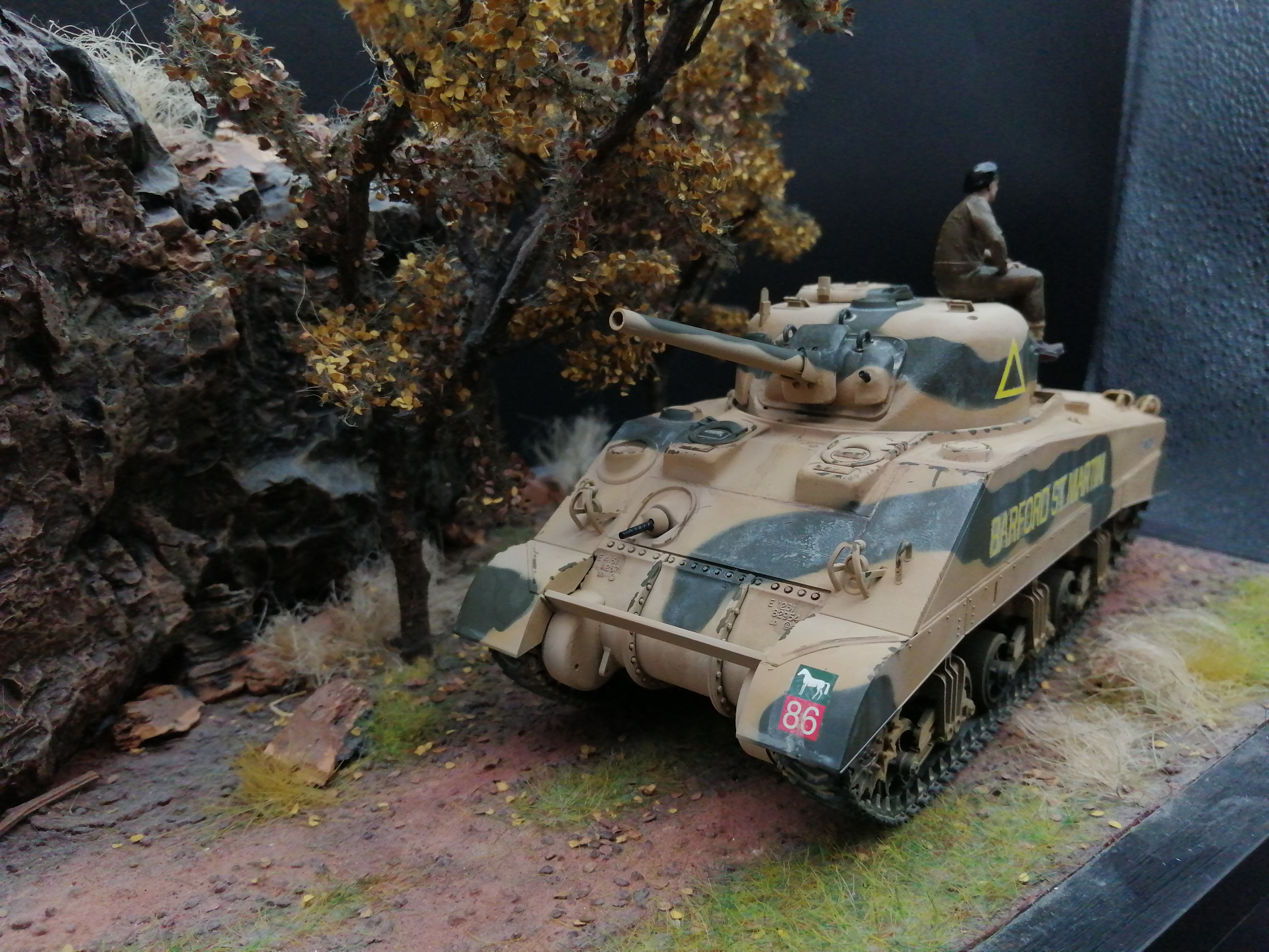 (Pre-Order) Tamiya U.S tank. Sherman M4 1:35, Built & Painted Desert variant