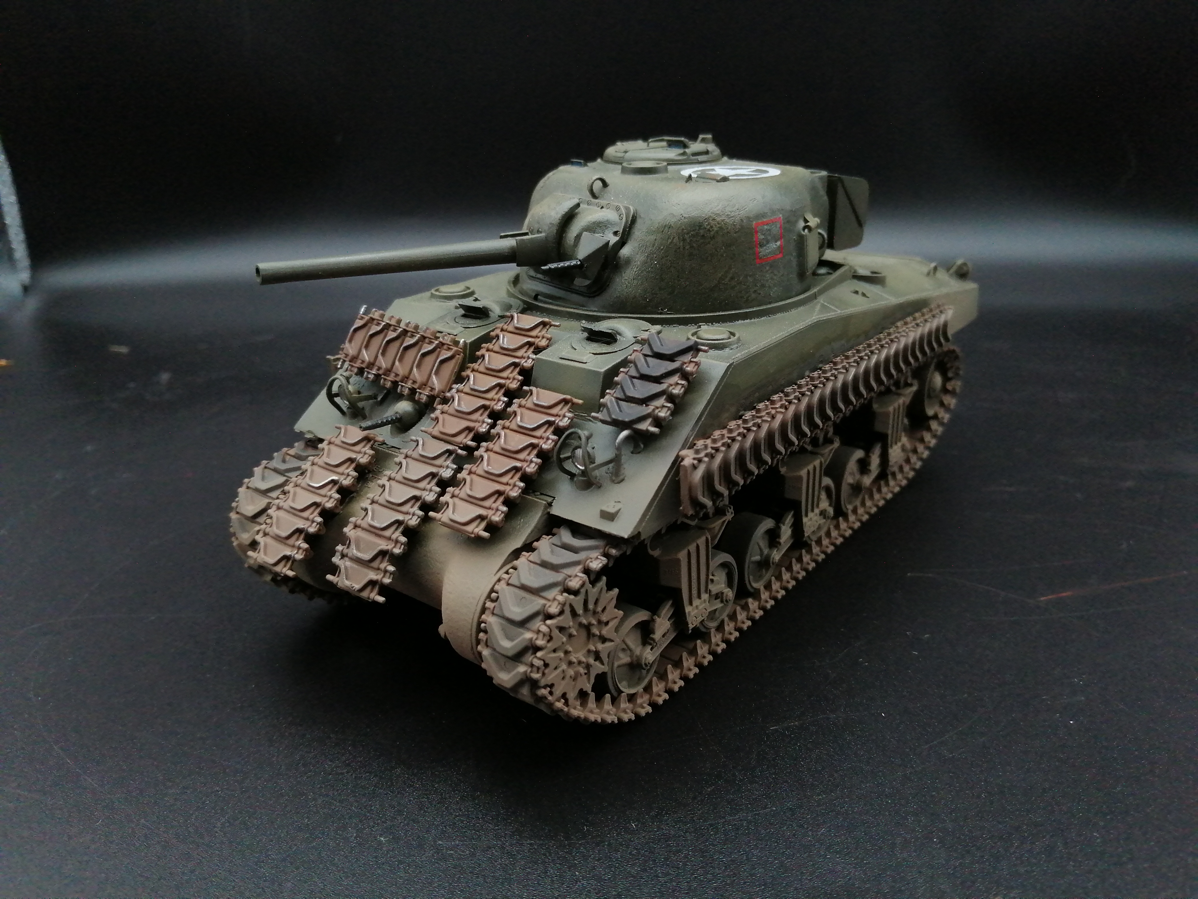 (Pre-Order) Tamiya US tank Sherman M4A2 1:35, Built & Painted conversion