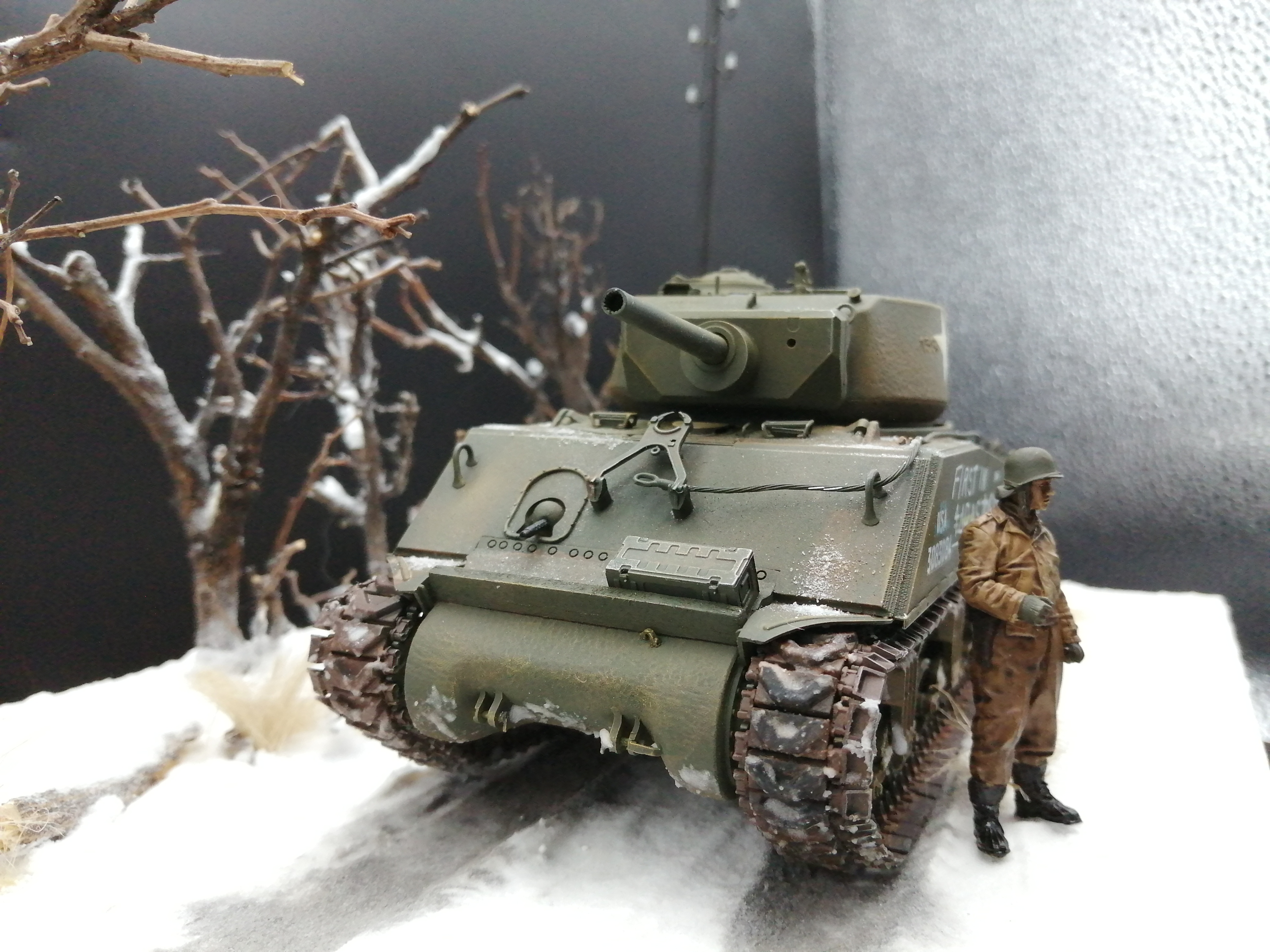 (Pre-Order) MENG U.S. Assault Tank M4A3E2 Jumbo 1:35, Built & Painted