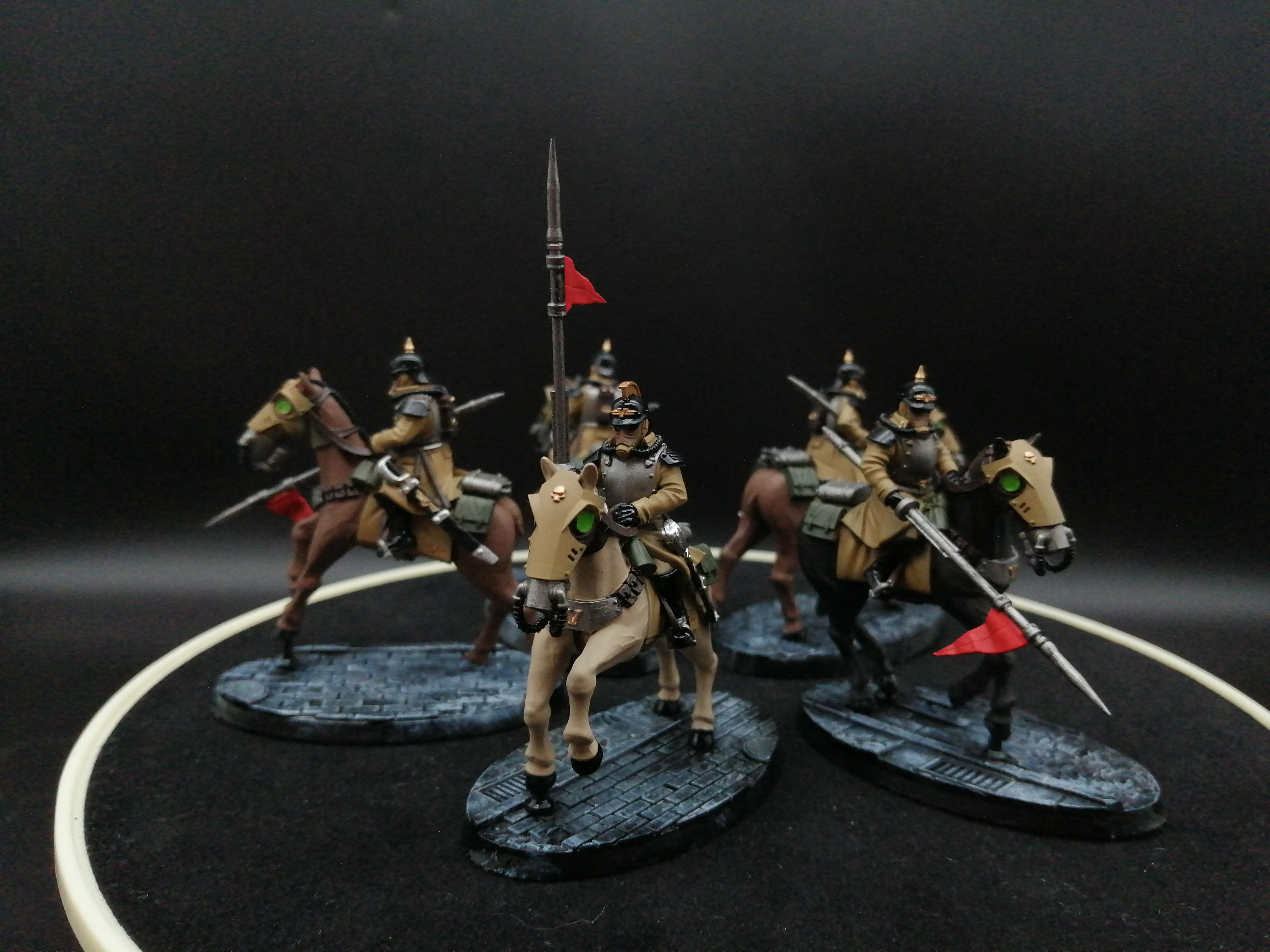 Death Korps of Krieg Death Rider Squadron  Warhammer 40k commission painted 5x models