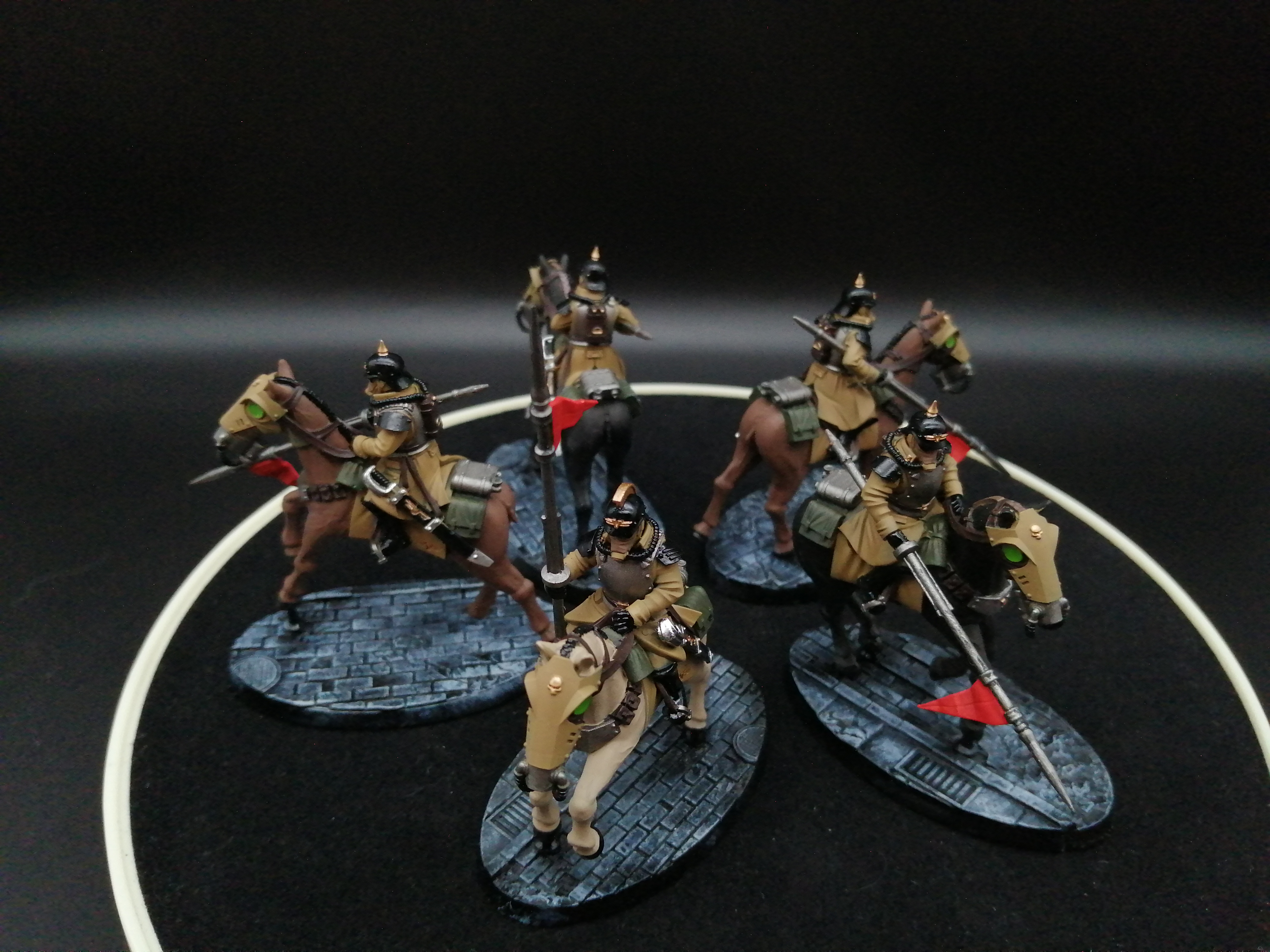 Death Korps of Krieg Death Rider Squadron  Warhammer 40k commission painted 5x models