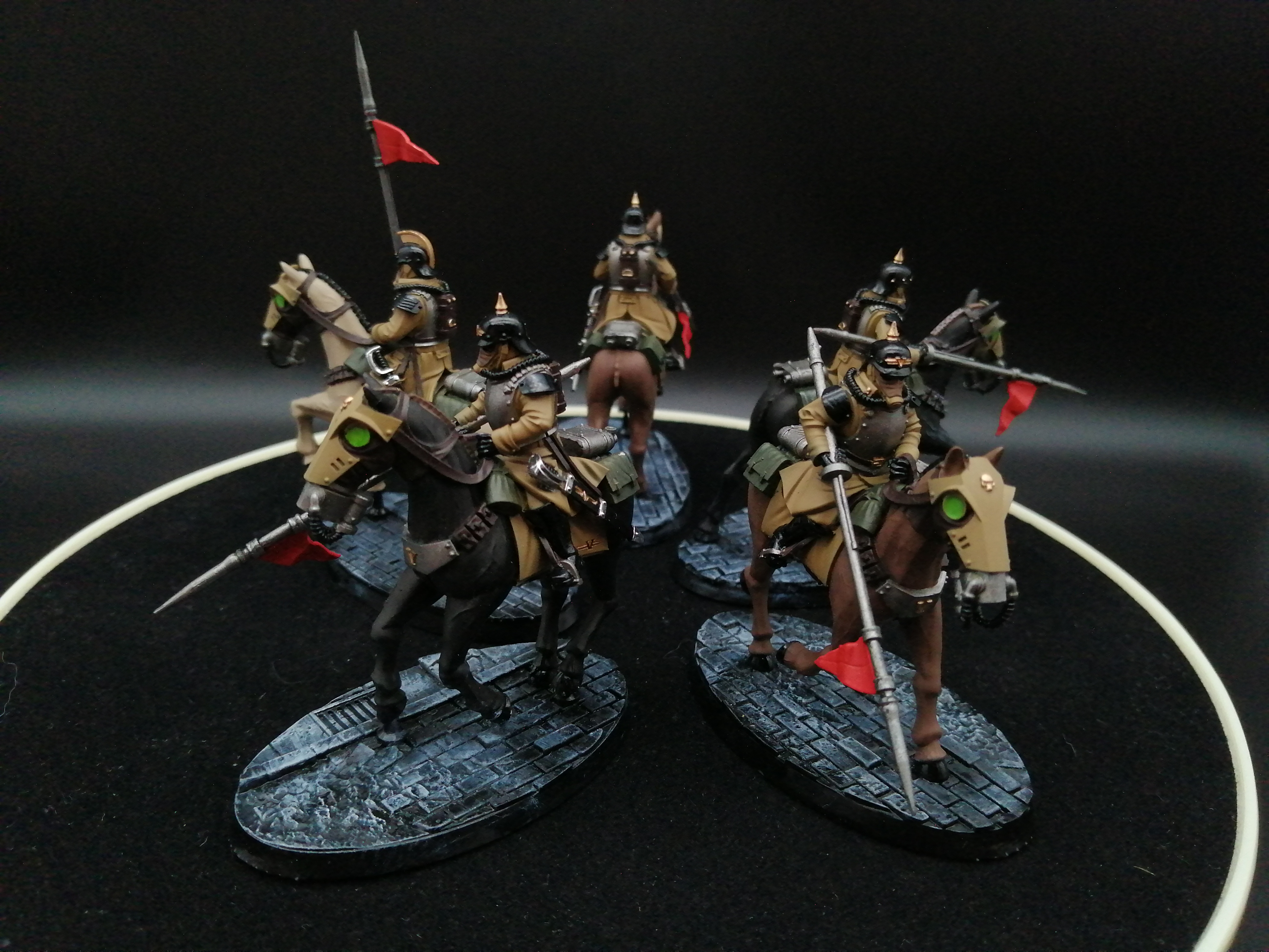 Death Korps of Krieg Death Rider Squadron  Warhammer 40k commission painted 5x models