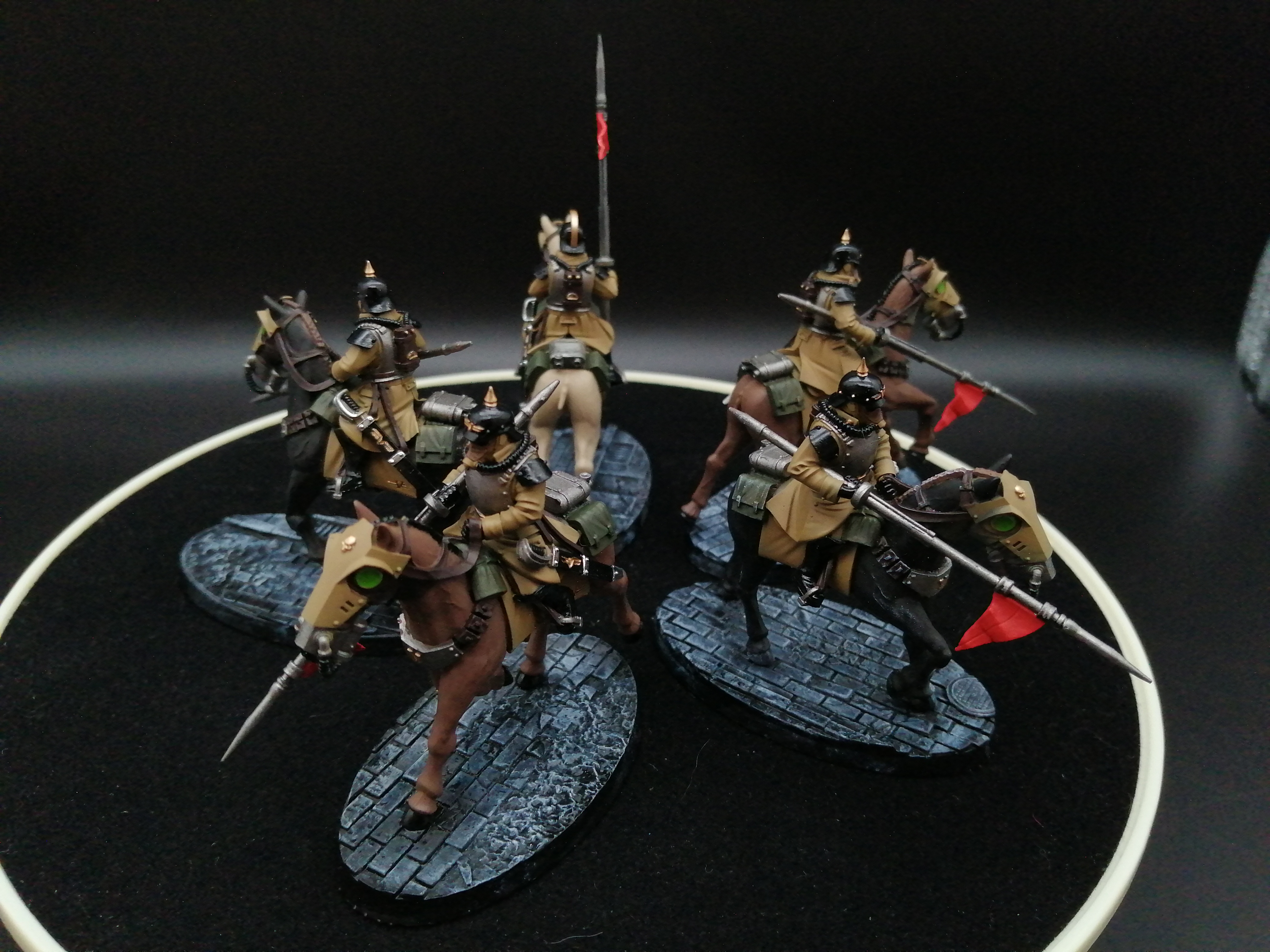 Death Korps of Krieg Death Rider Squadron  Warhammer 40k commission painted 5x models